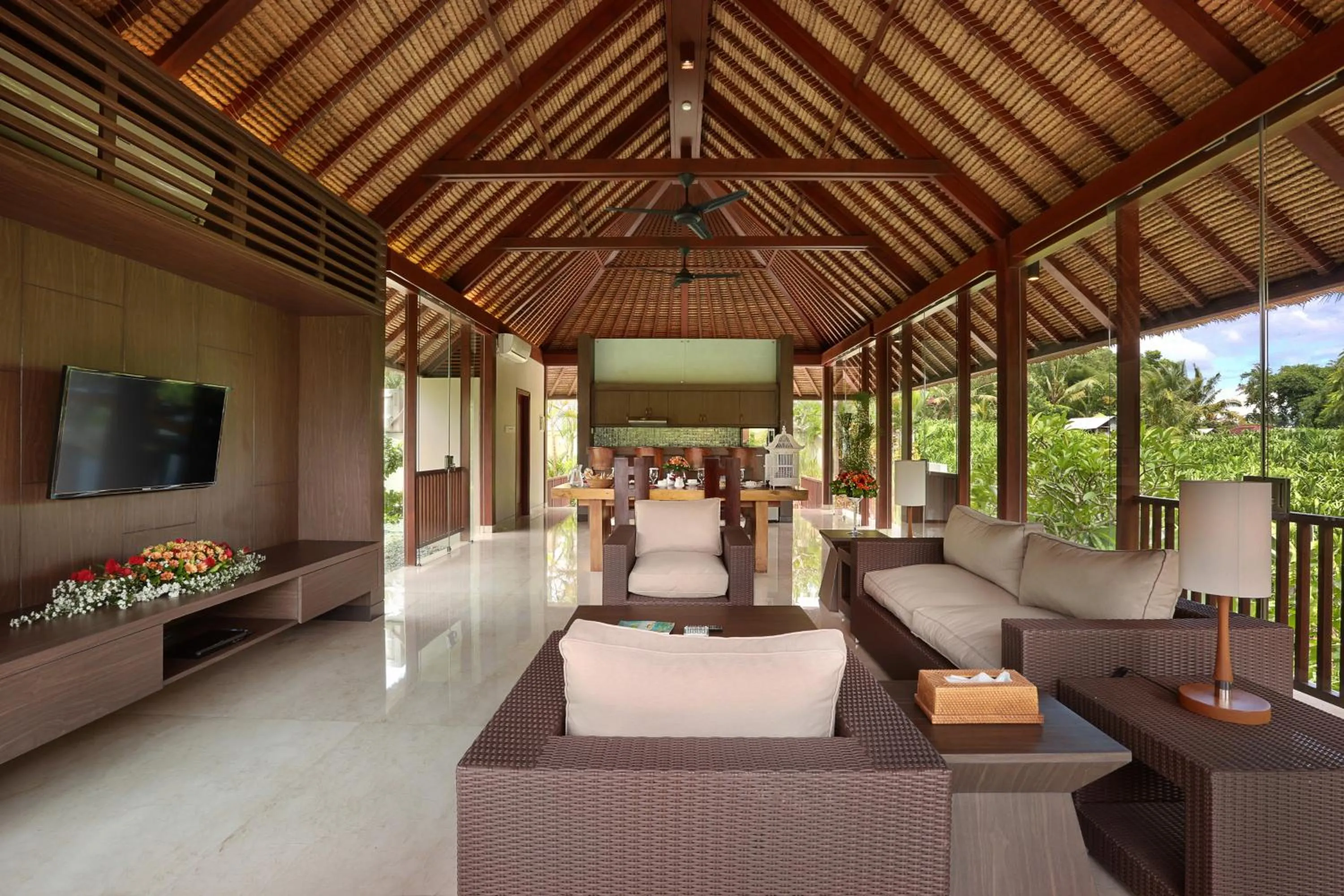 Living room in Khayangan Kemenuh Villas by Premier Hospitality Asia