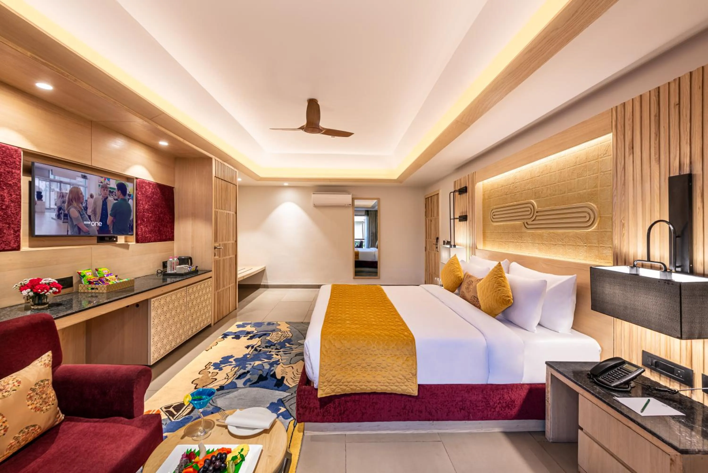 TV and multimedia, Bed in Ananta Spa & Resort Jaipur