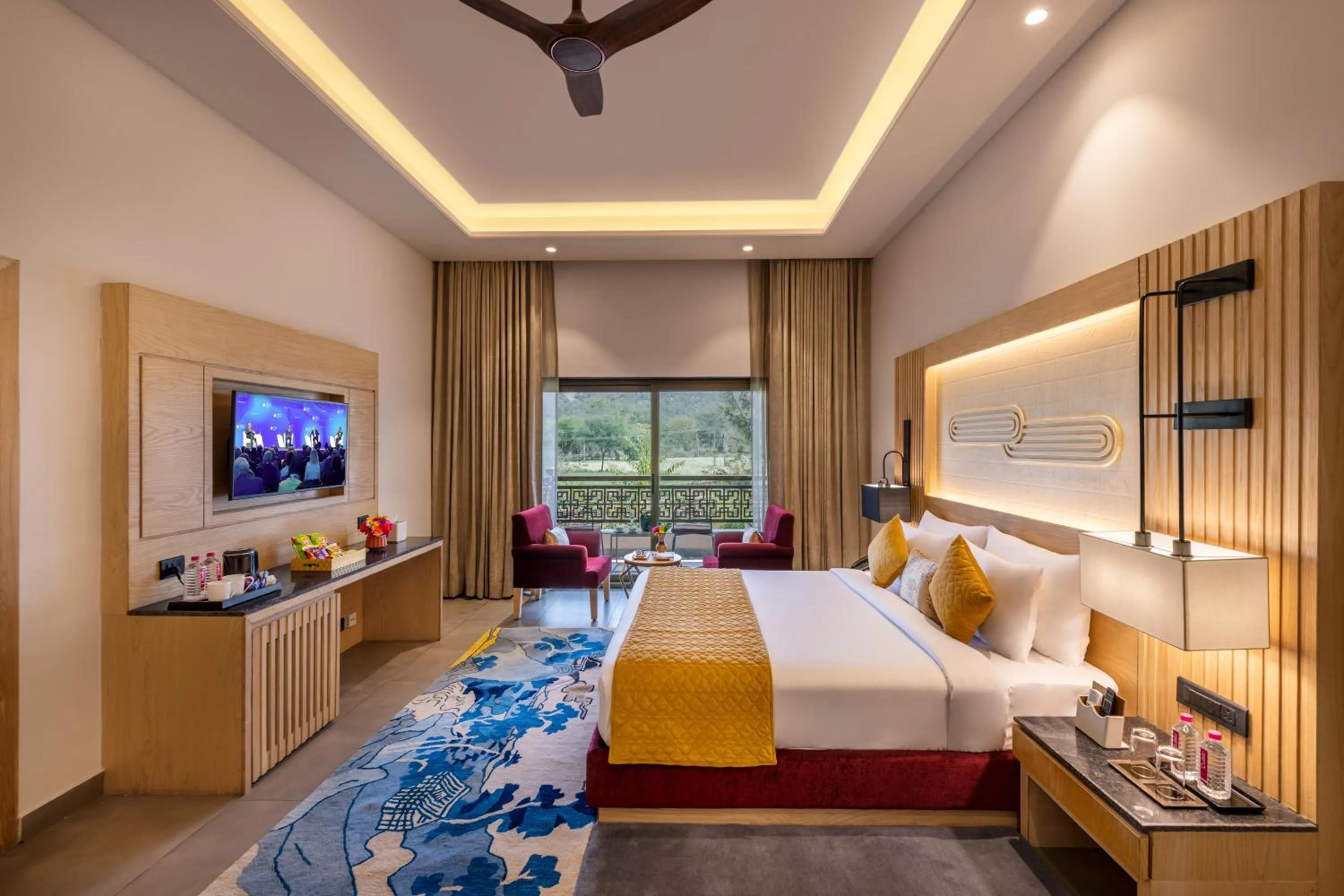 Bed in Ananta Spa & Resort Jaipur