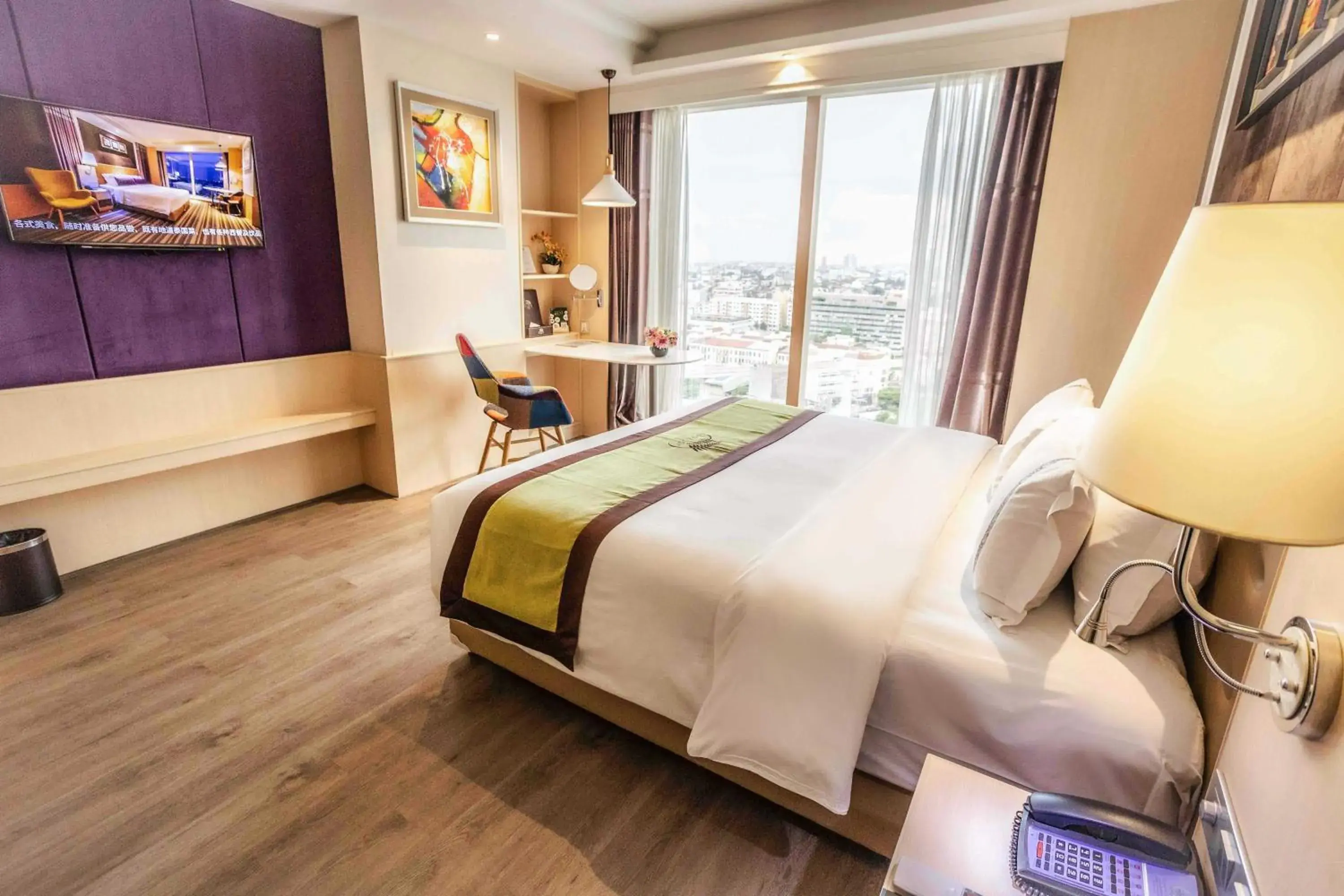 Seating area, Bed in The Bazaar Hotel Bangkok - MRT Lat Phrao Ratchadapisek Seating area, Bed in The Bazaar Hotel Bangkok - MRT Lat Phrao Ratchadapisek