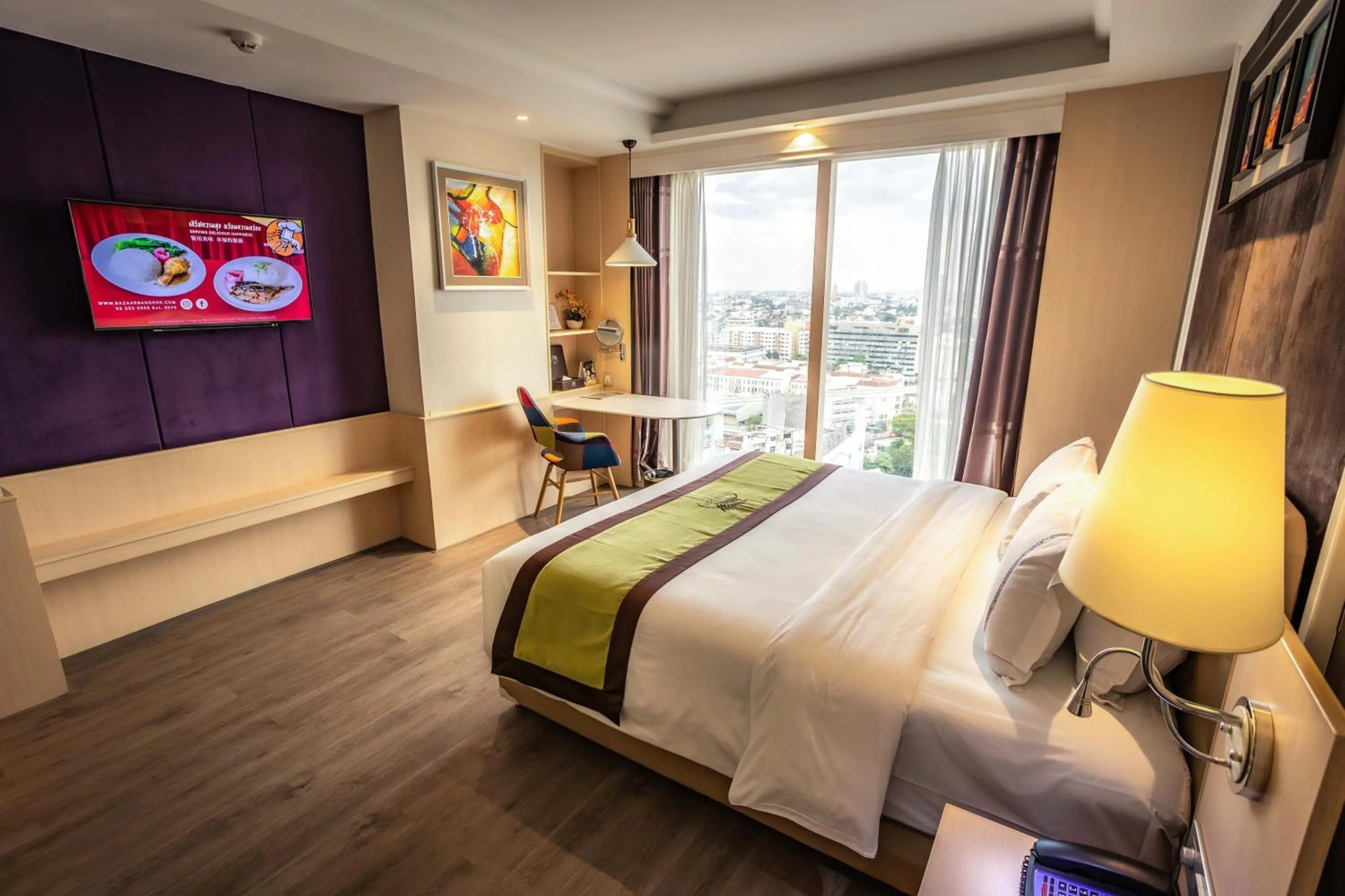 Bedroom, Bed in The Bazaar Hotel Bangkok - MRT Lat Phrao Ratchadapisek