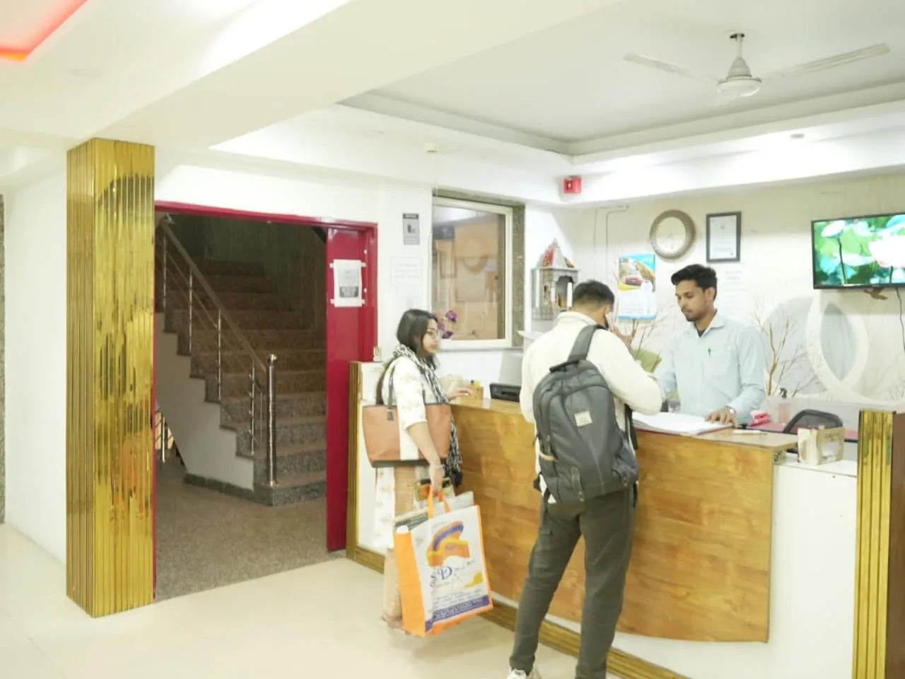 Lobby or reception in Hotel Modesty#Delhi Near By IGI Airport