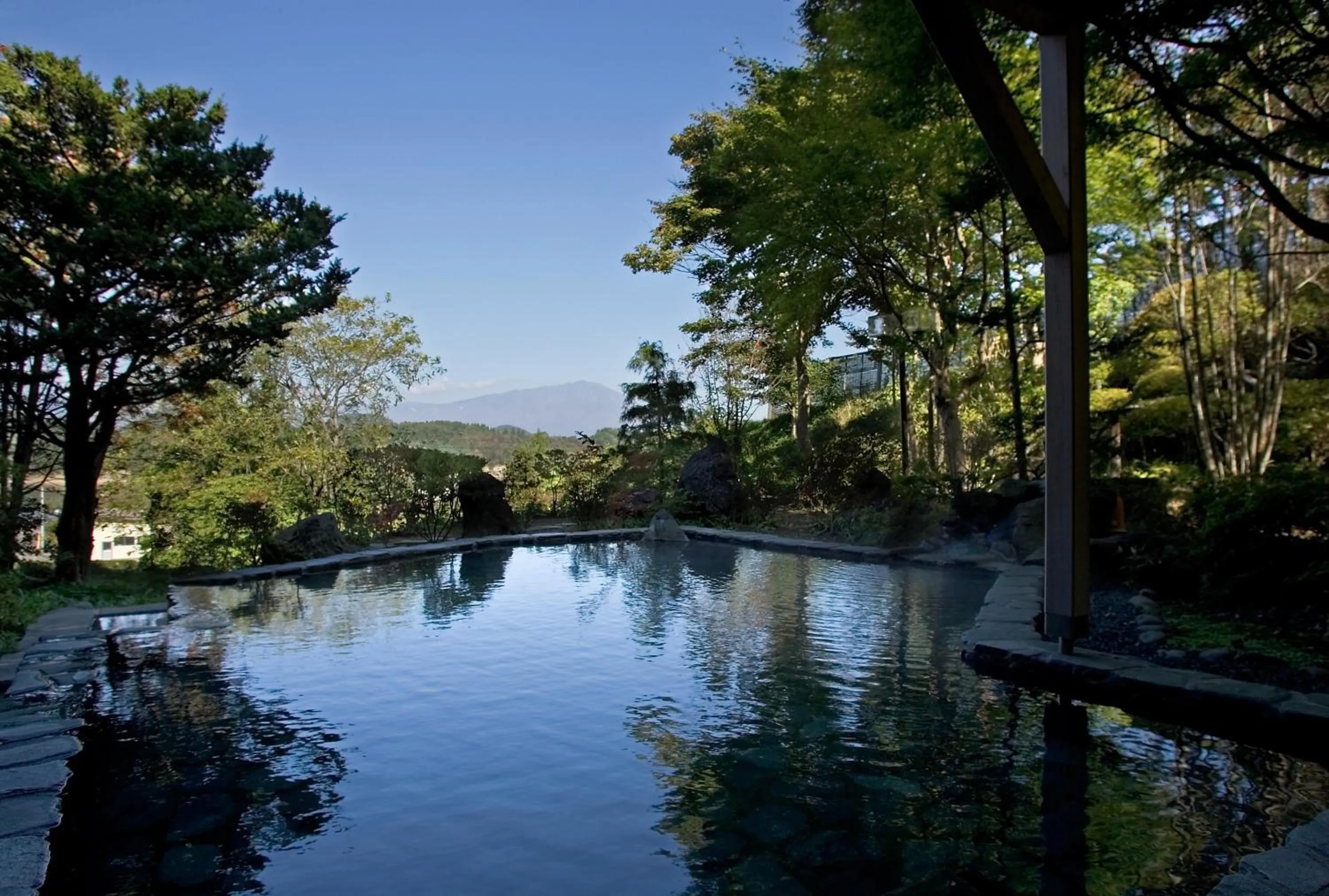 Open Air Bath in Hotel Taikan