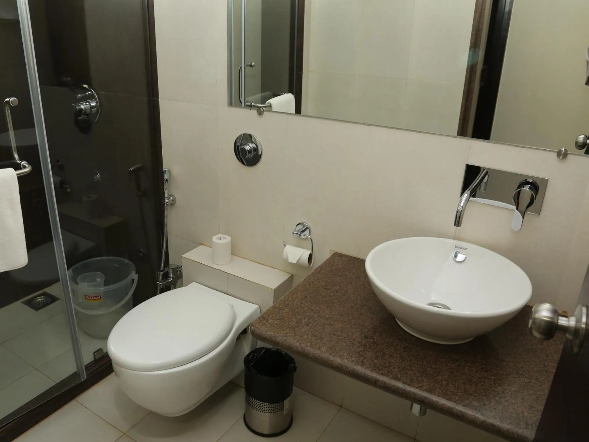 Bathroom in La Vida Studio Inn Baga- Goa- By Lords Hotels and Resorts