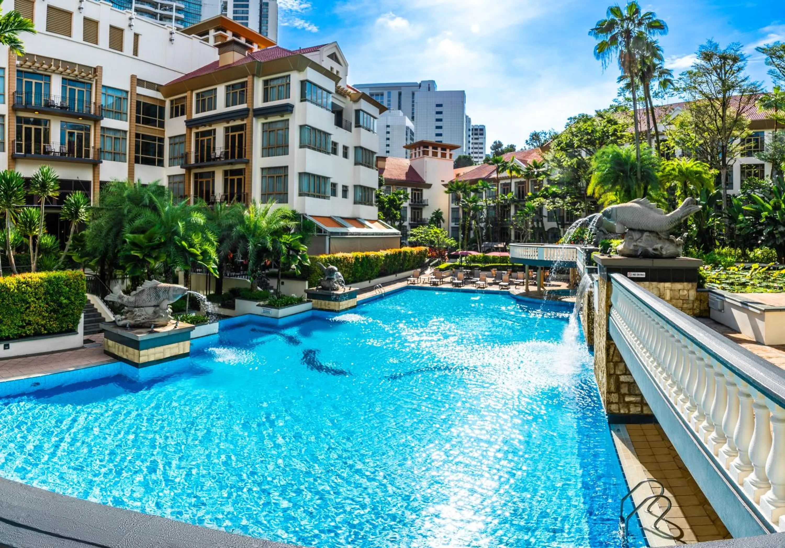 Pool view in Treetops Executive Residences