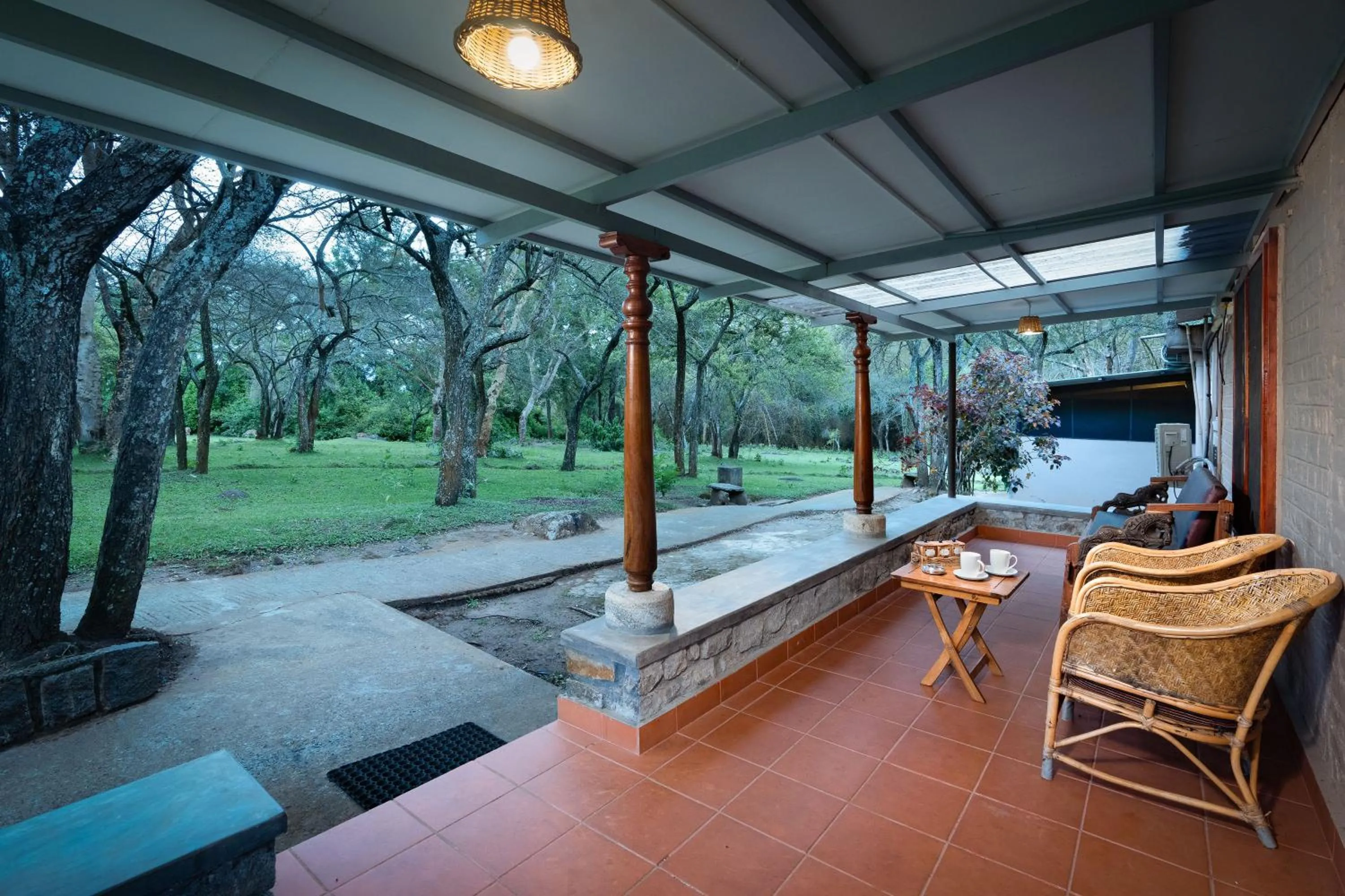 Facade/entrance in Jungle Hut Resort