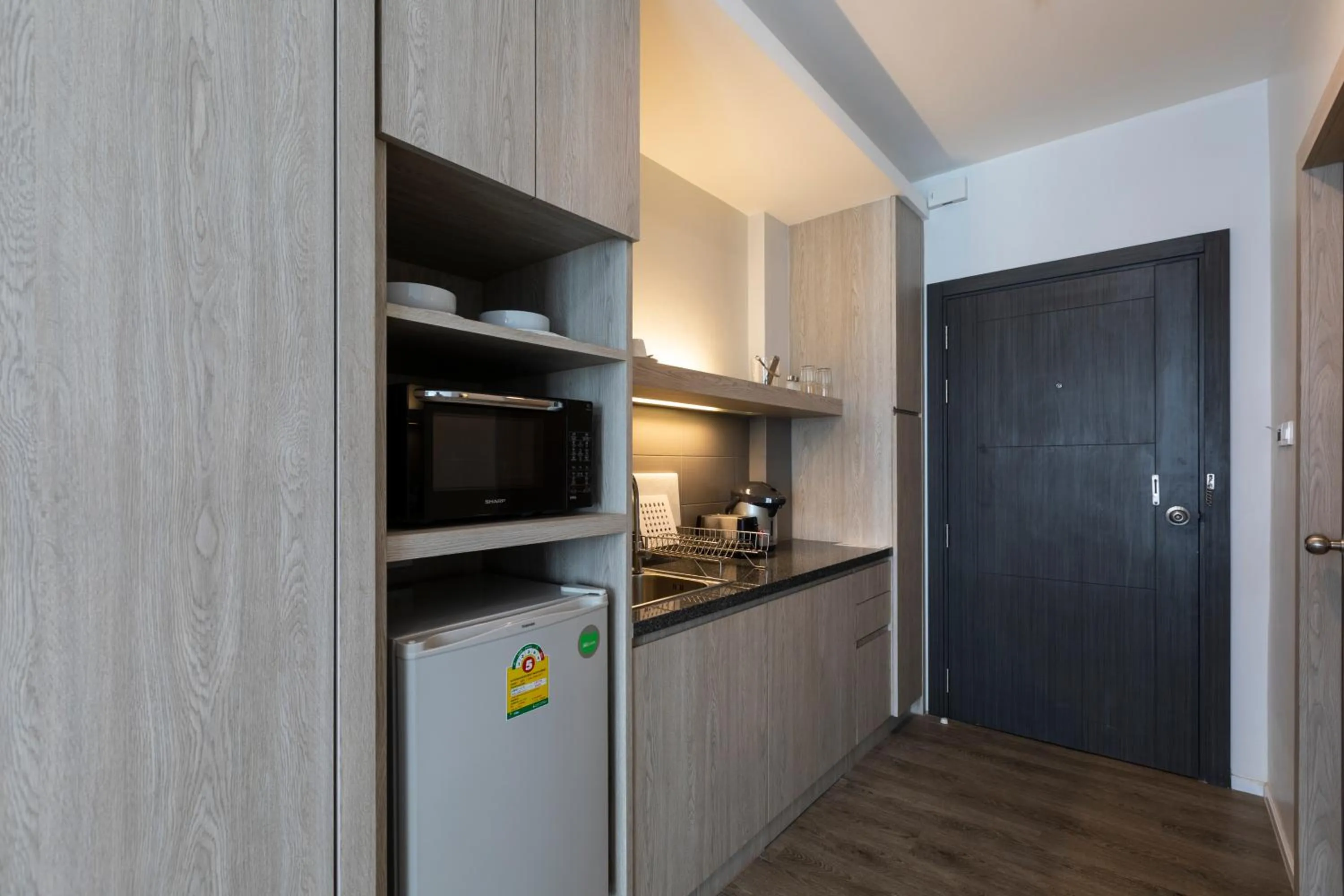 Kitchen or kitchenette in Kantary 304 Hotel Prachinburi