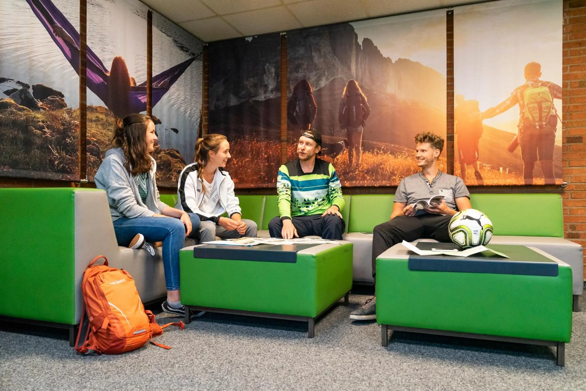 Communal lounge/ TV room in Adventure Campus