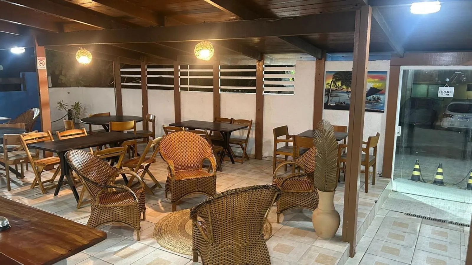 Balcony/Terrace in Pousada Rota Beach