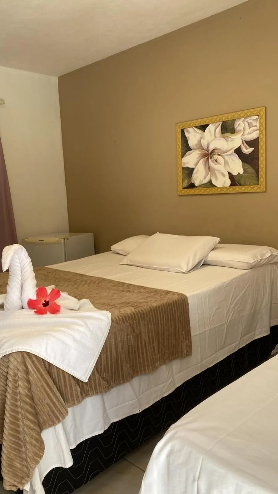 Bed in Pousada Rota Beach