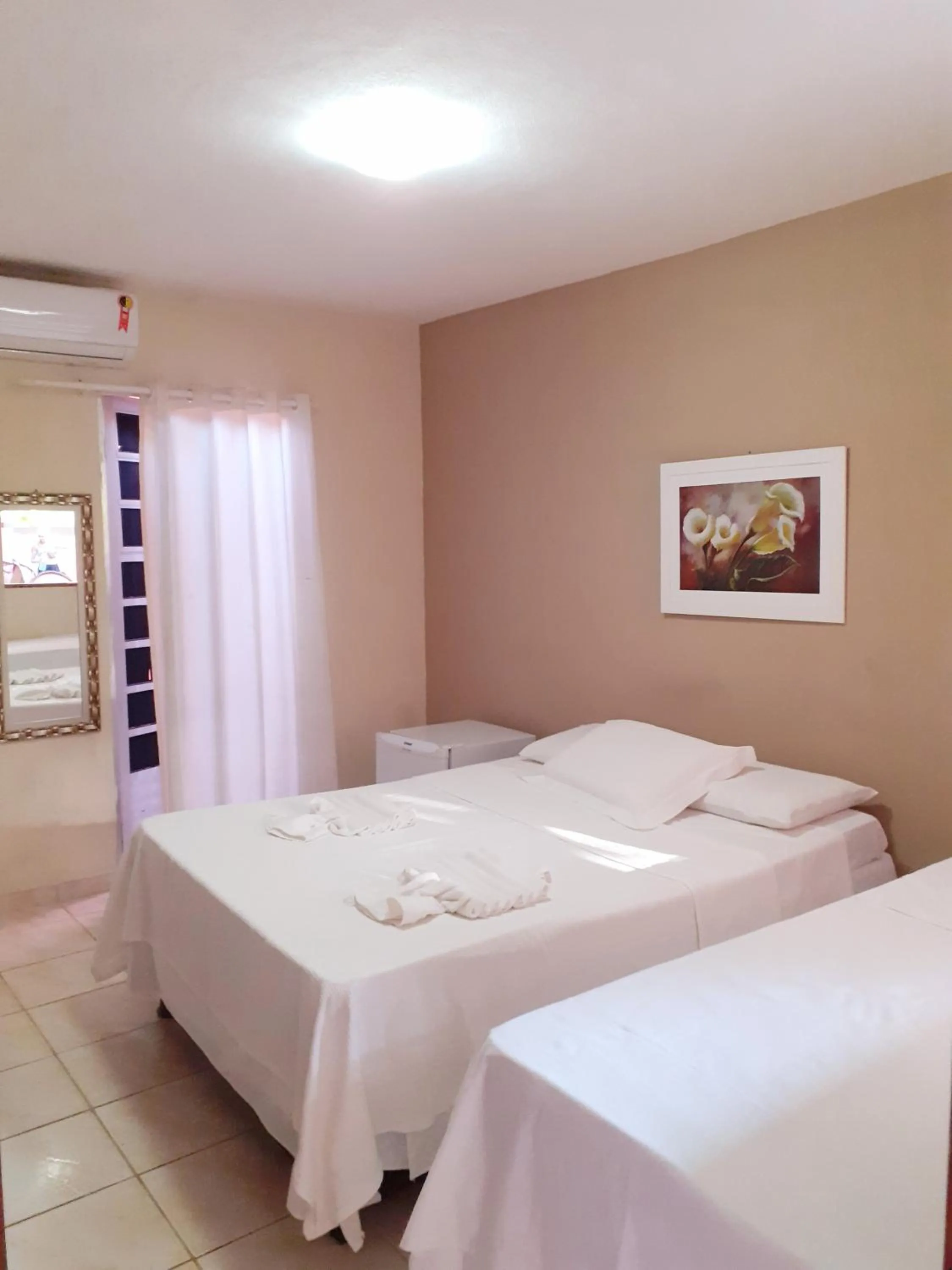 Bed in Pousada Rota Beach