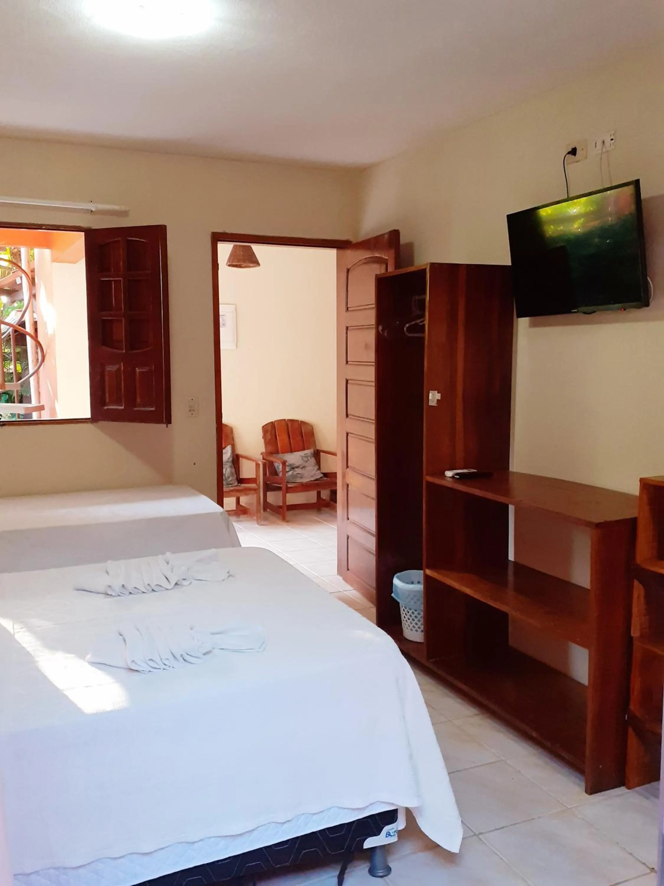 Bed in Pousada Rota Beach