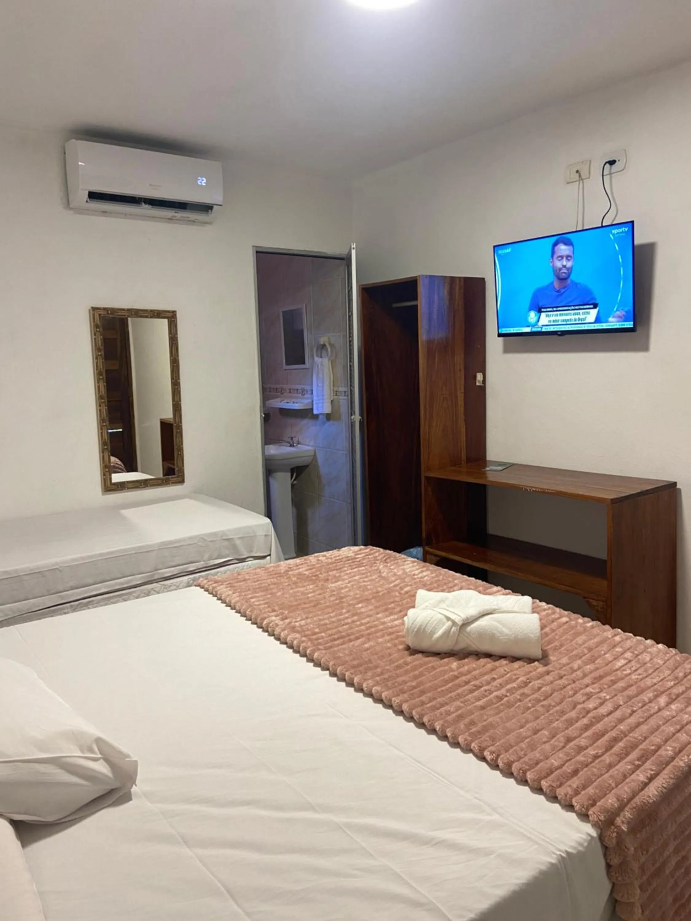 Bed in Pousada Rota Beach