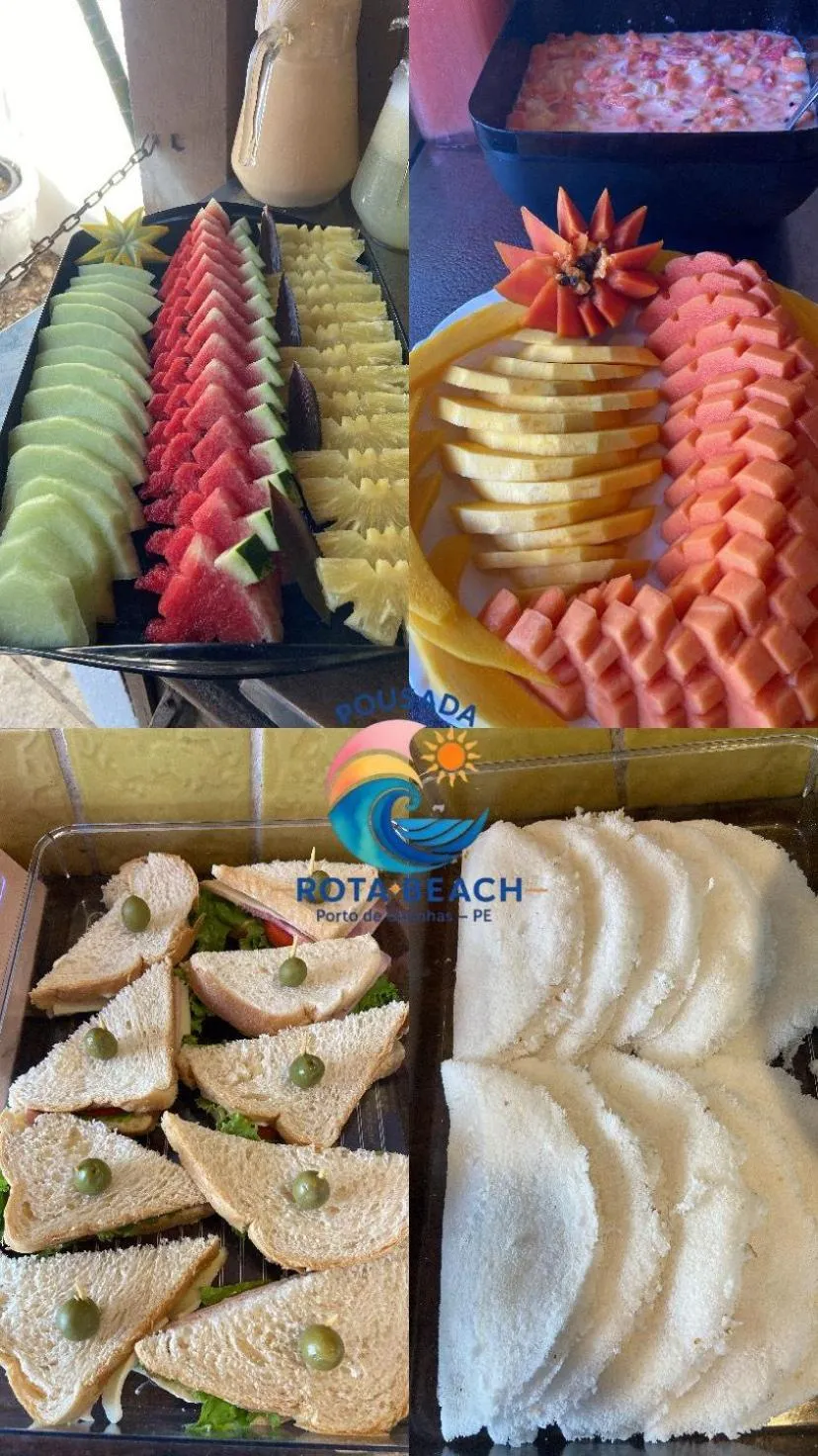 Food in Pousada Rota Beach