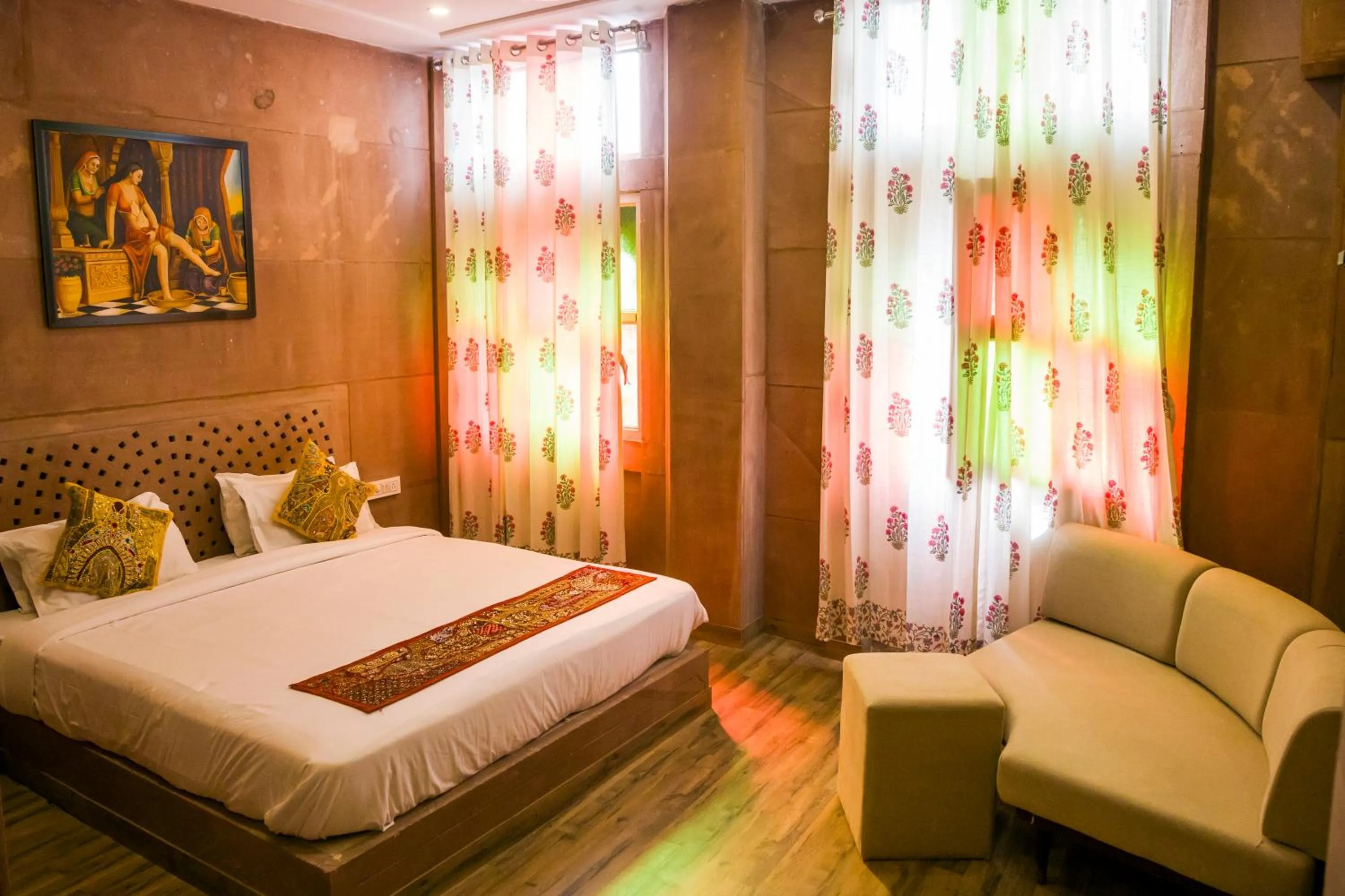 Bedroom, Bed in Rani Mahal