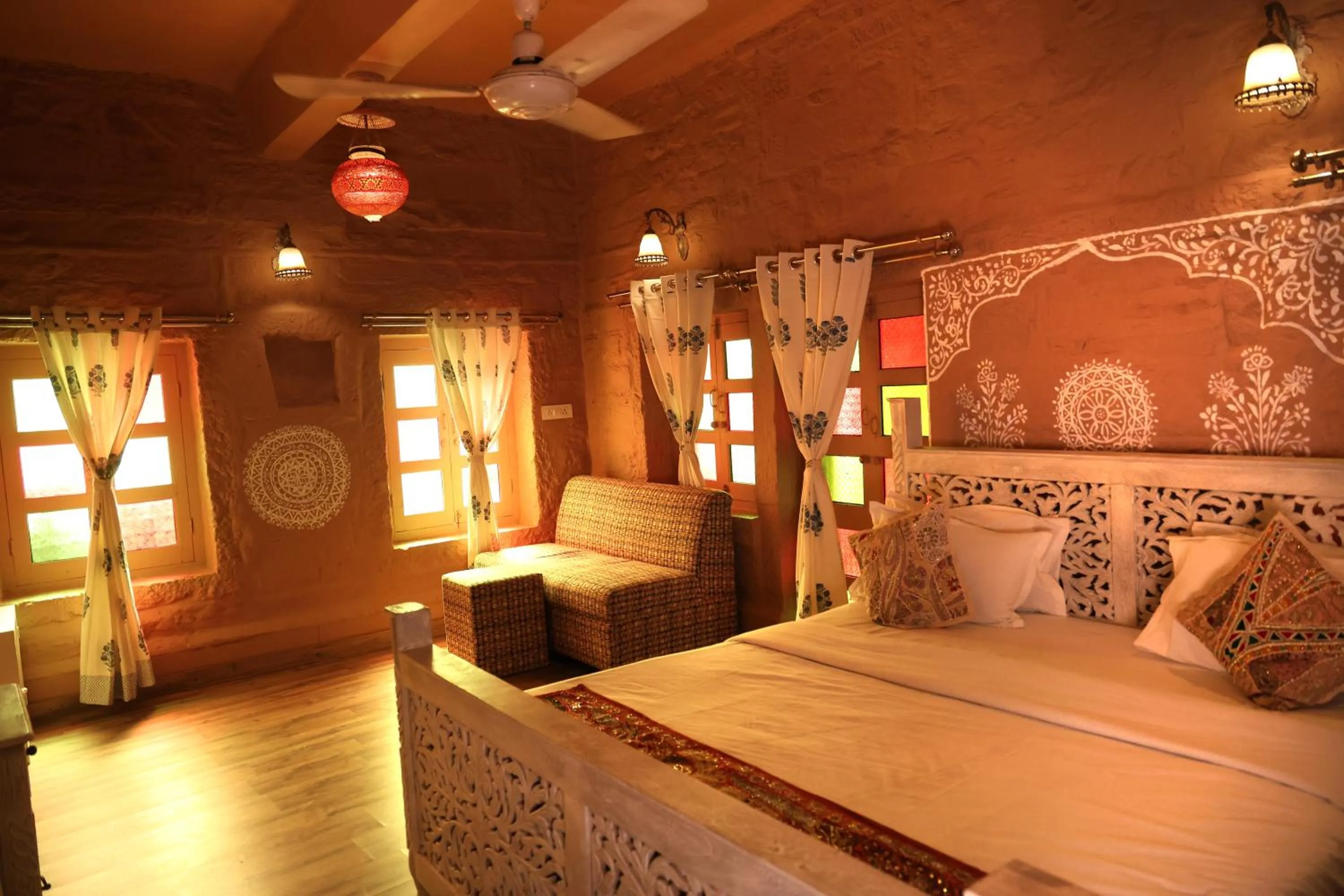 Bedroom, Bed in Rani Mahal