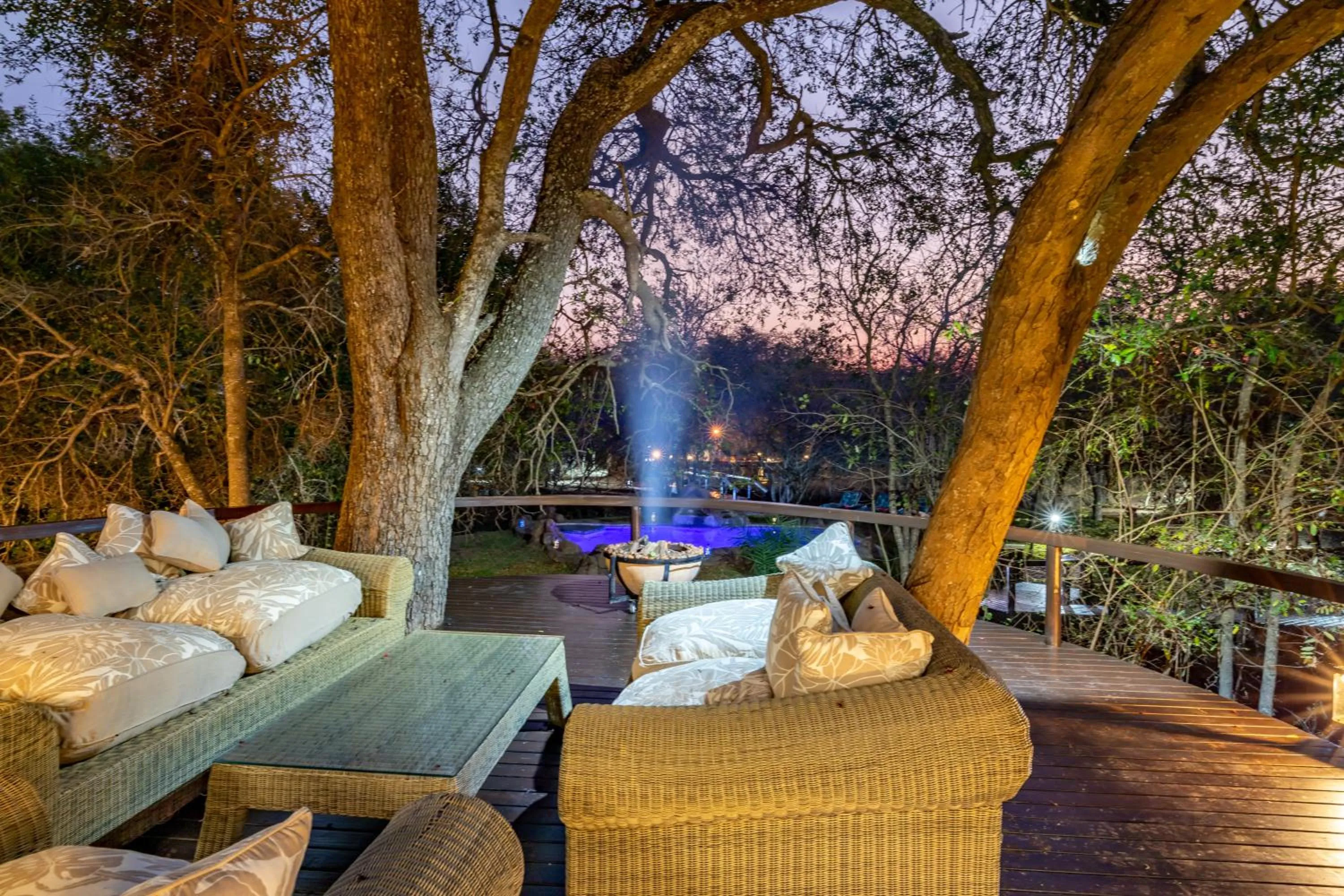 Patio in Kusudalweni Safari Lodge and Spa