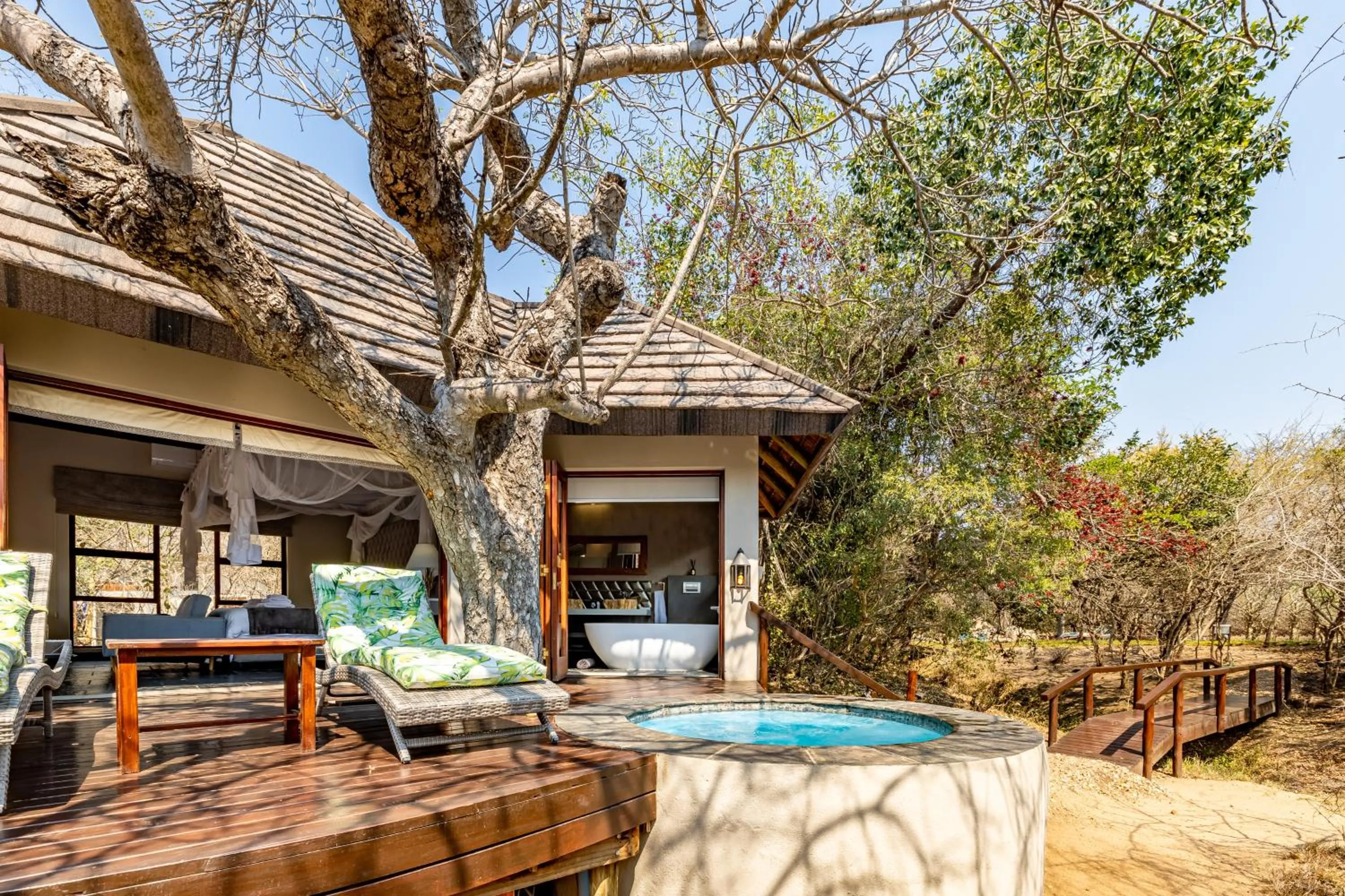 Patio in Kusudalweni Safari Lodge and Spa