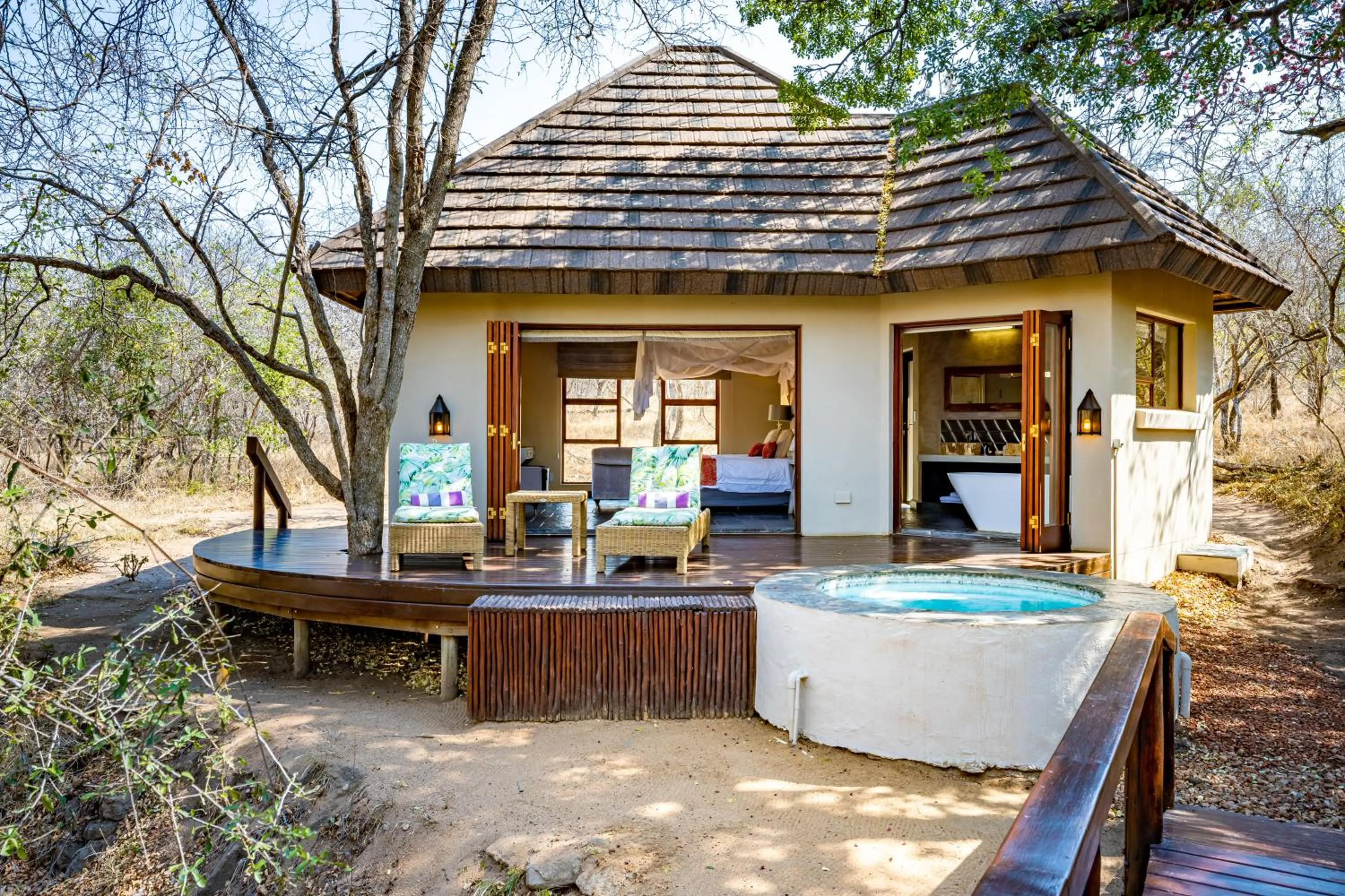 Patio in Kusudalweni Safari Lodge and Spa