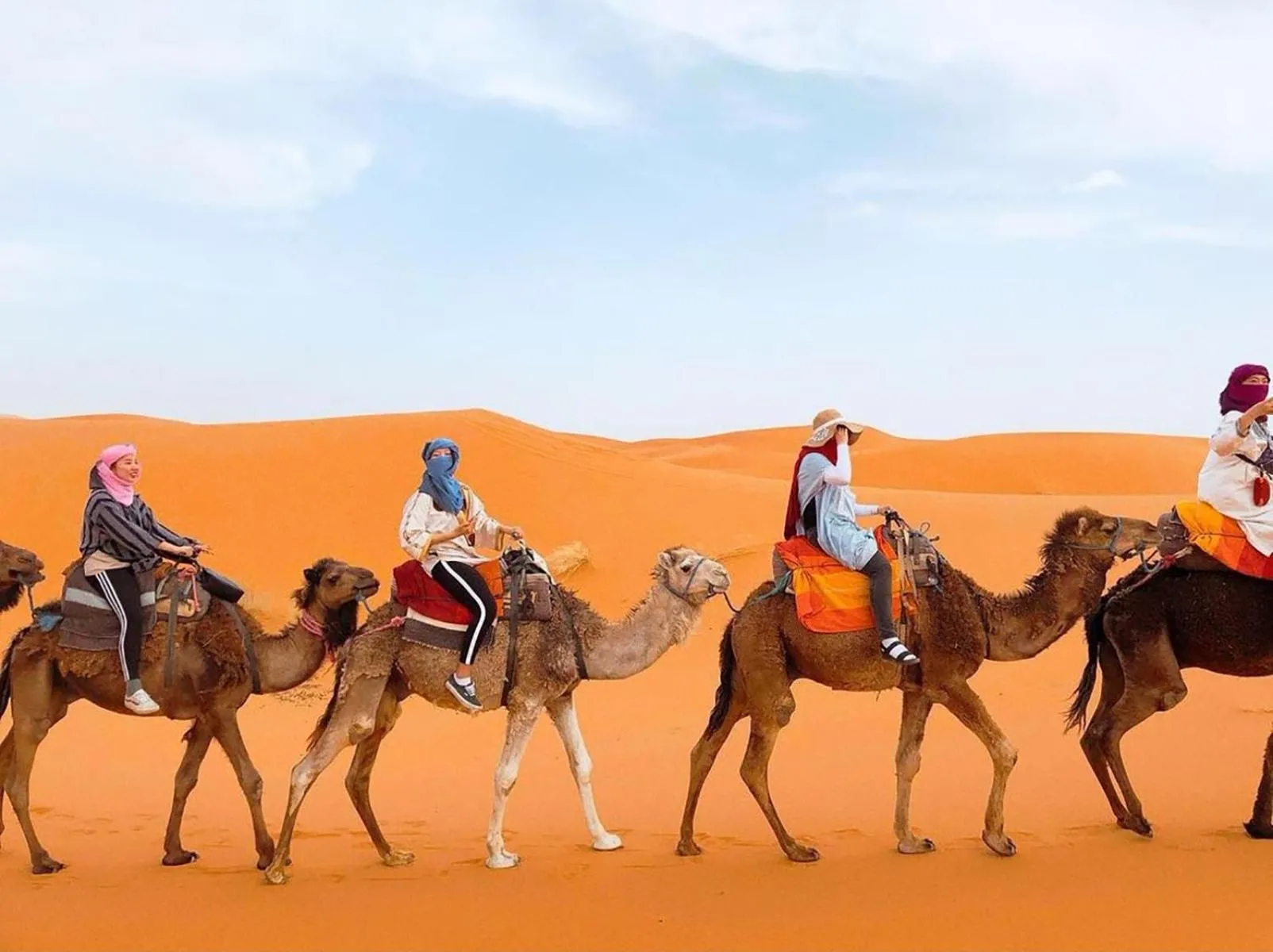 People in Merzouga Luxury Camp