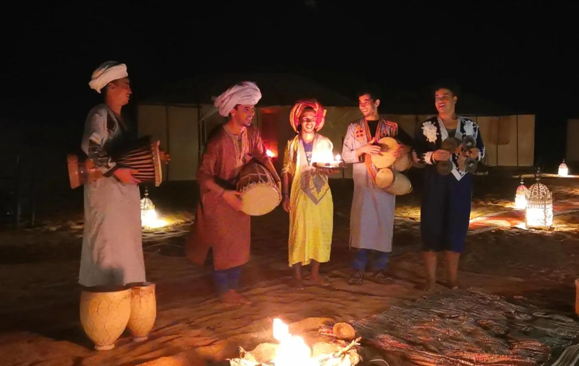 People in Merzouga Luxury Camp