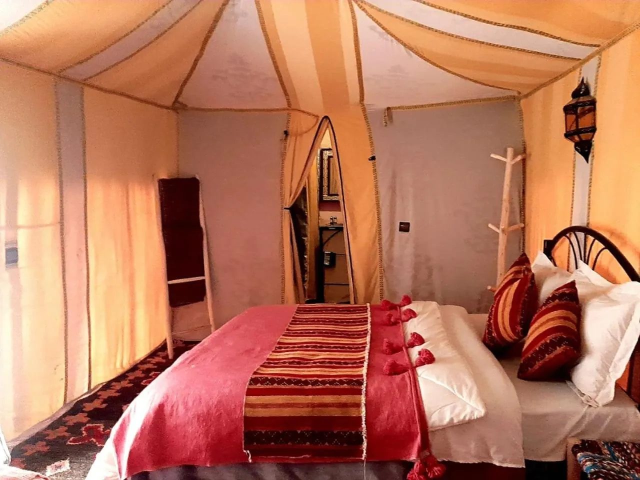 Bed in Merzouga Luxury Camp