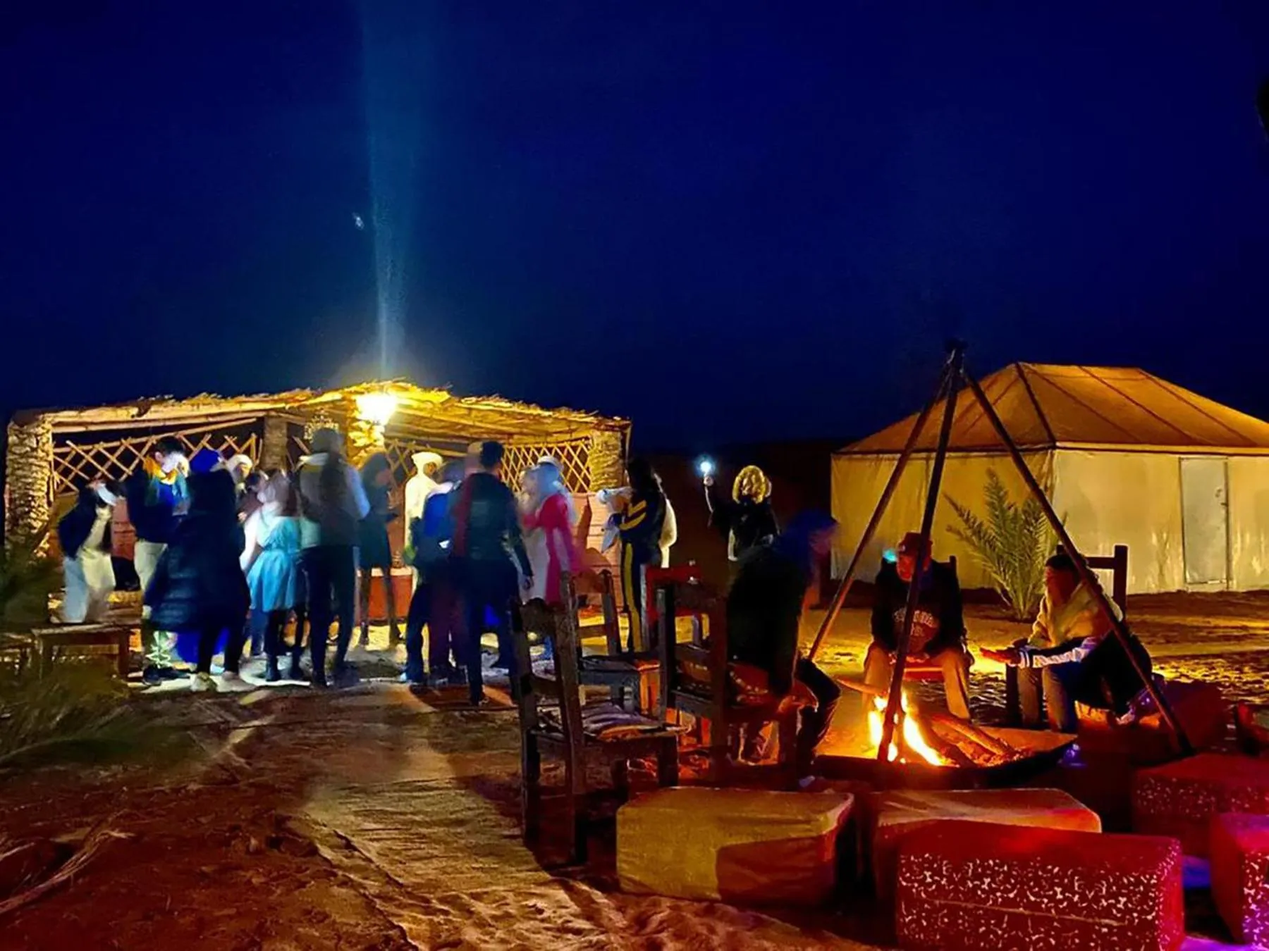 People in Merzouga Luxury Camp