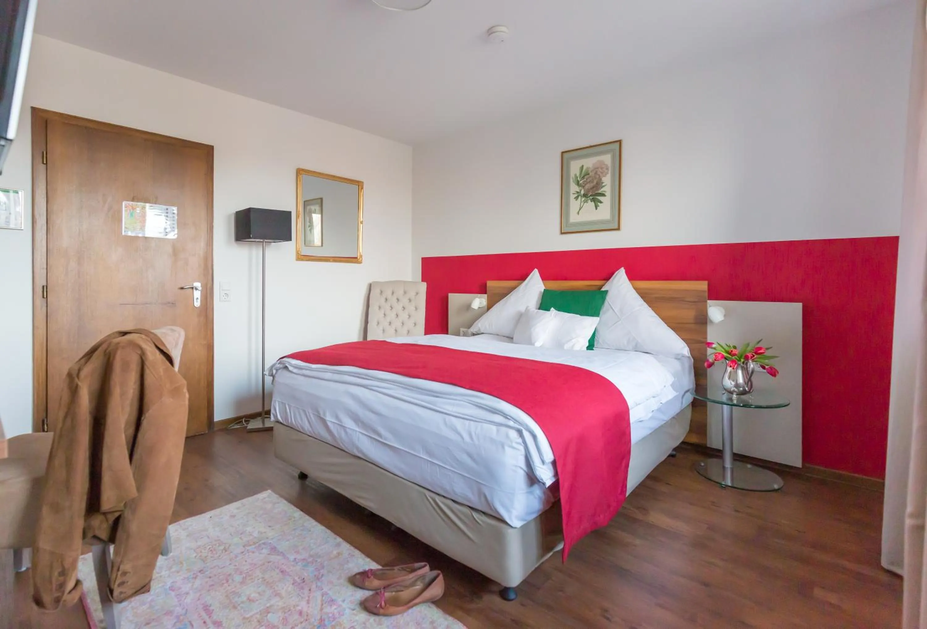 Bed in Hotel Vorderburg