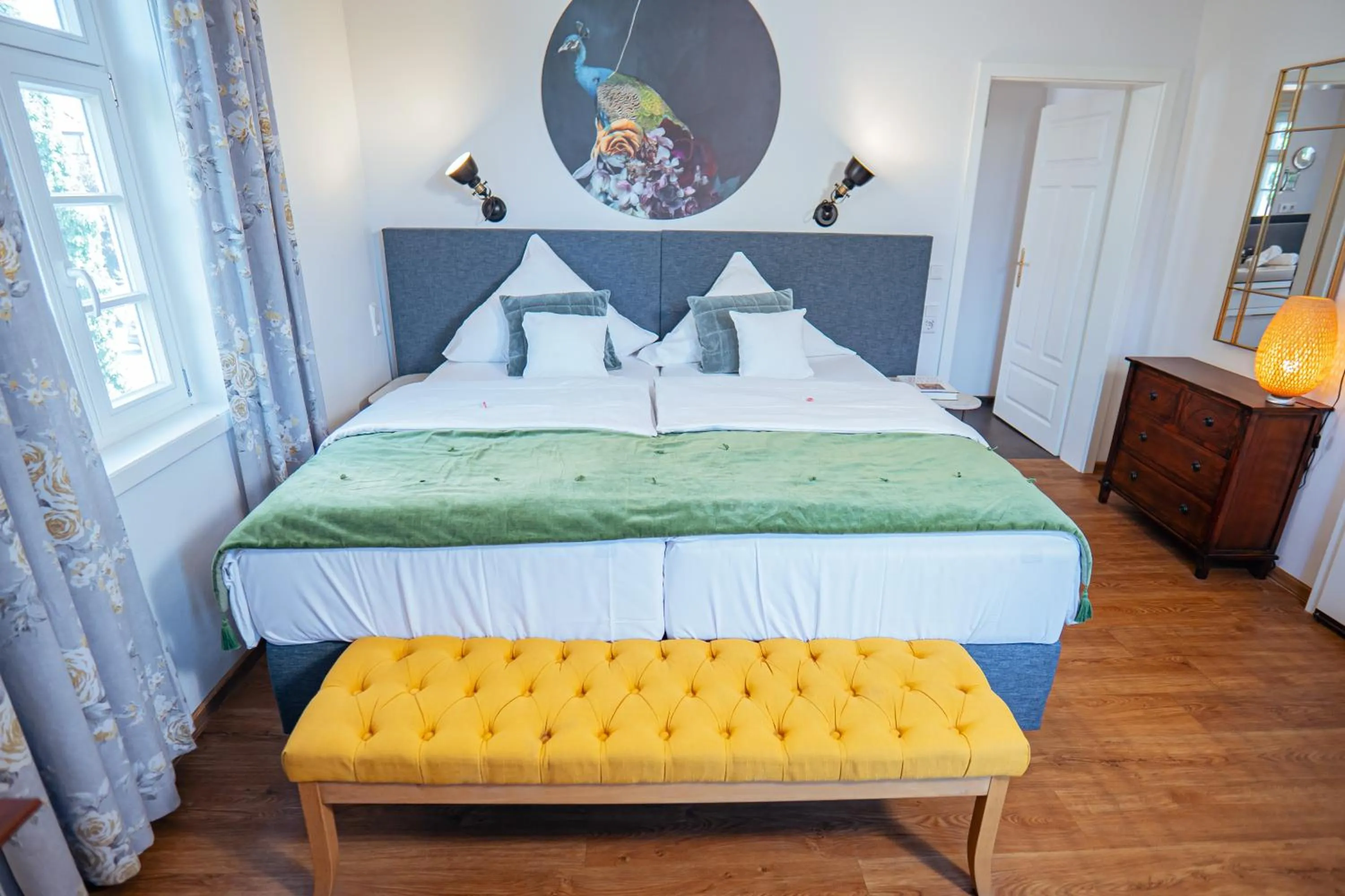 Bed in Hotel Vorderburg