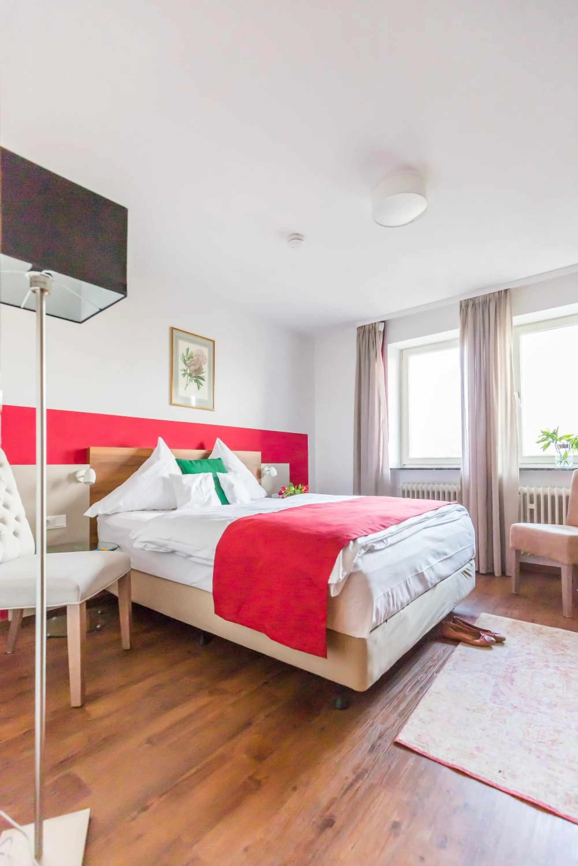 Bed in Hotel Vorderburg