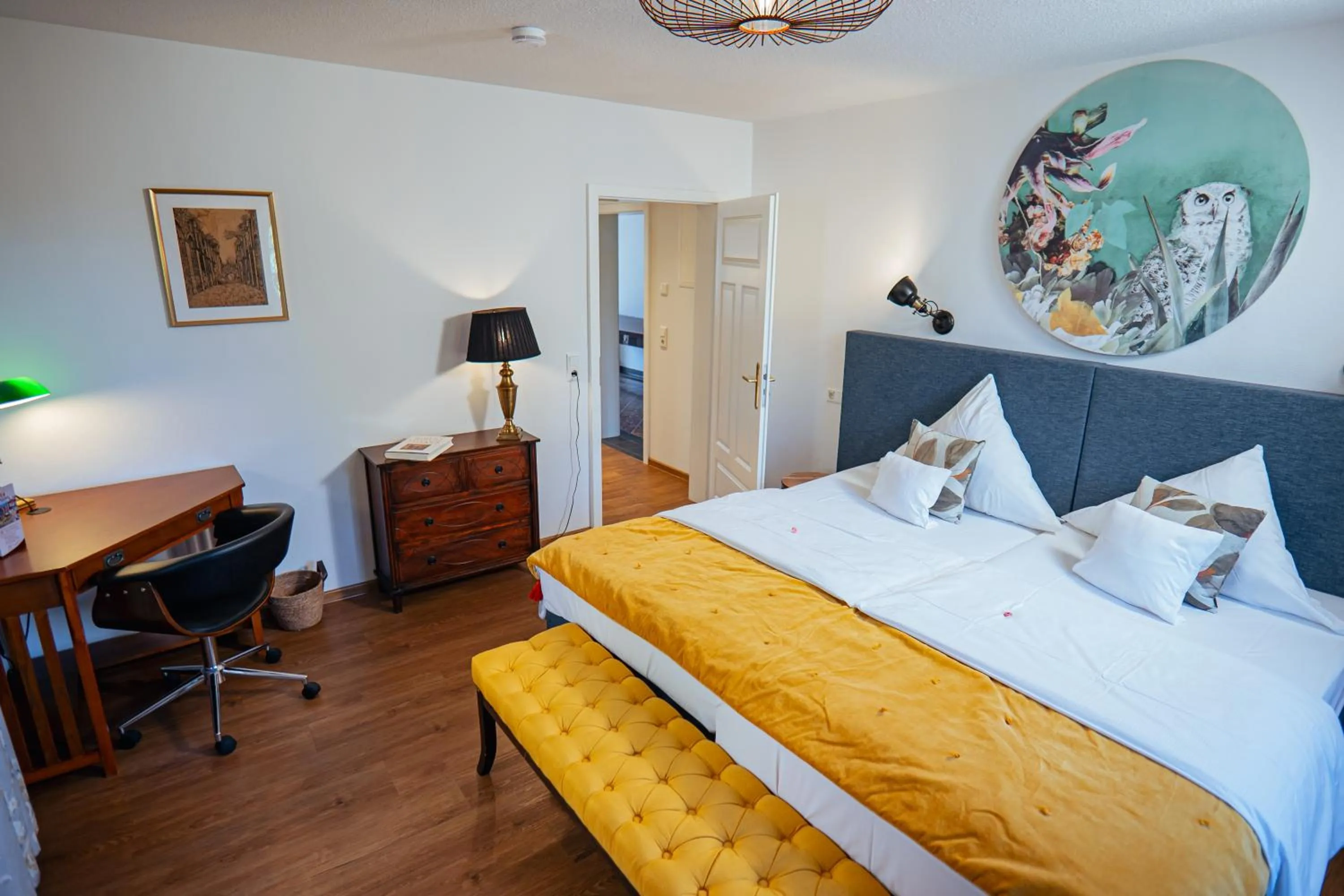 Bed in Hotel Vorderburg