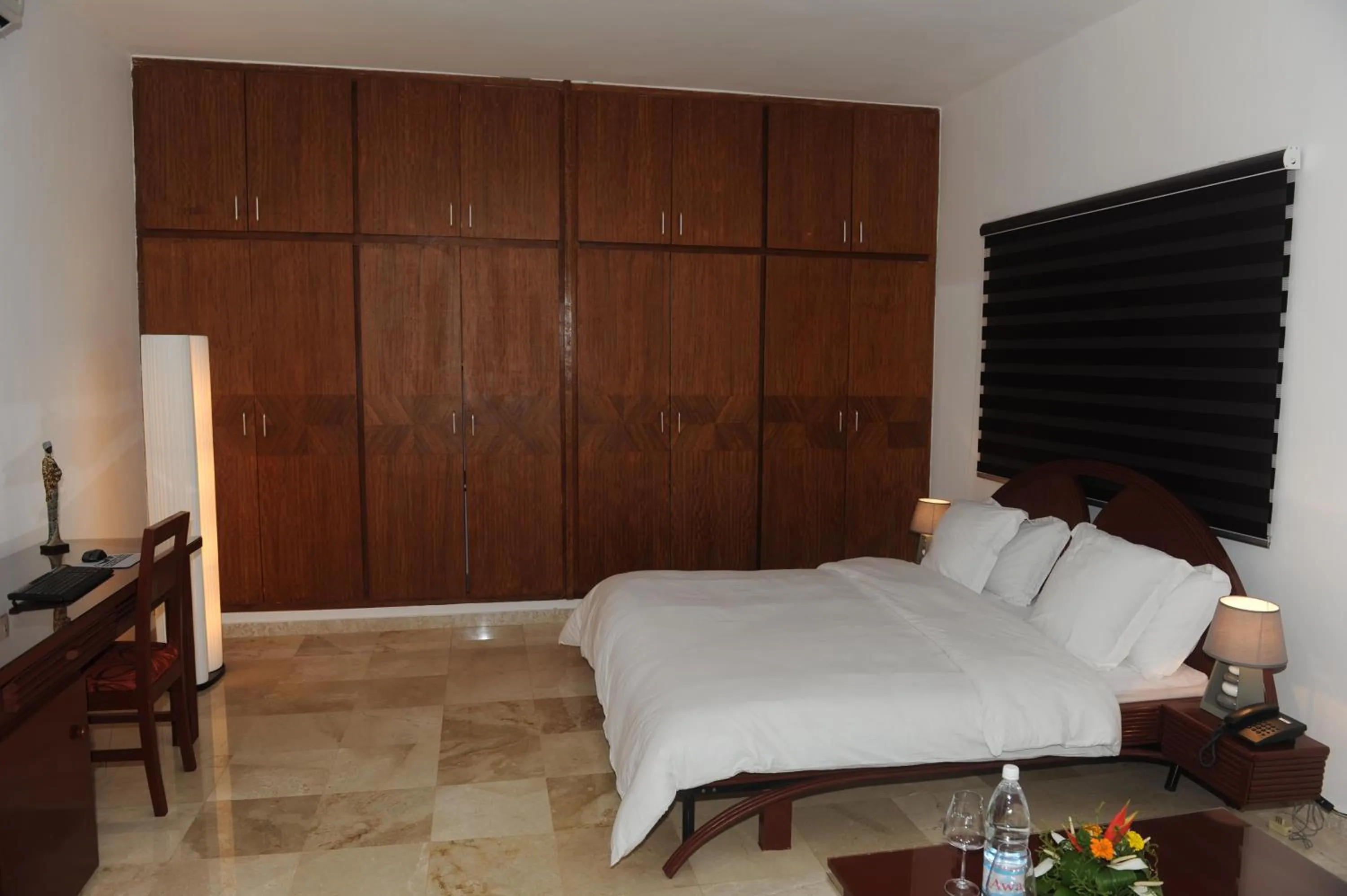 Photo of the whole room, Bed in Residence Helios