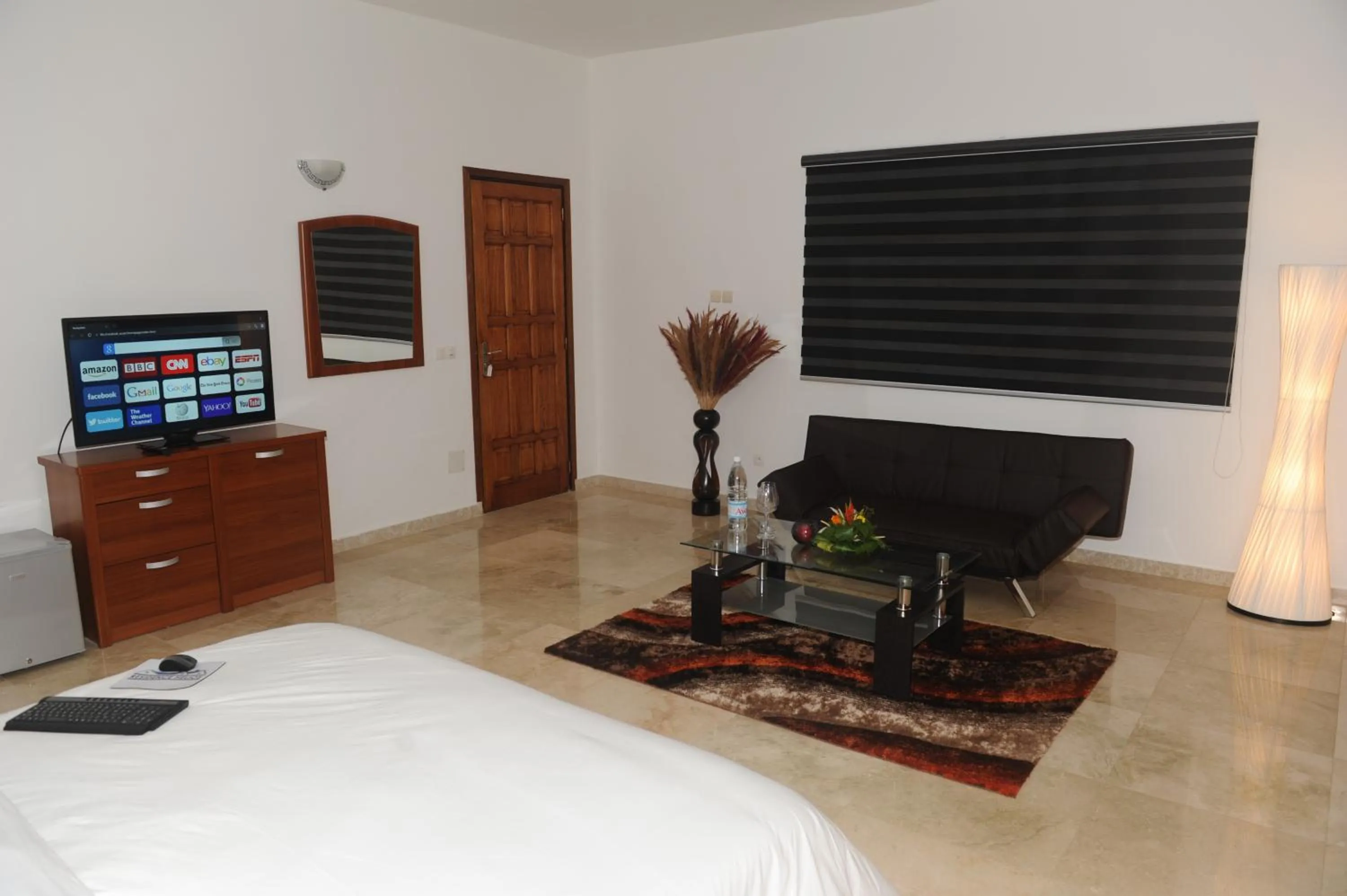 Photo of the whole room, Bed in Residence Helios