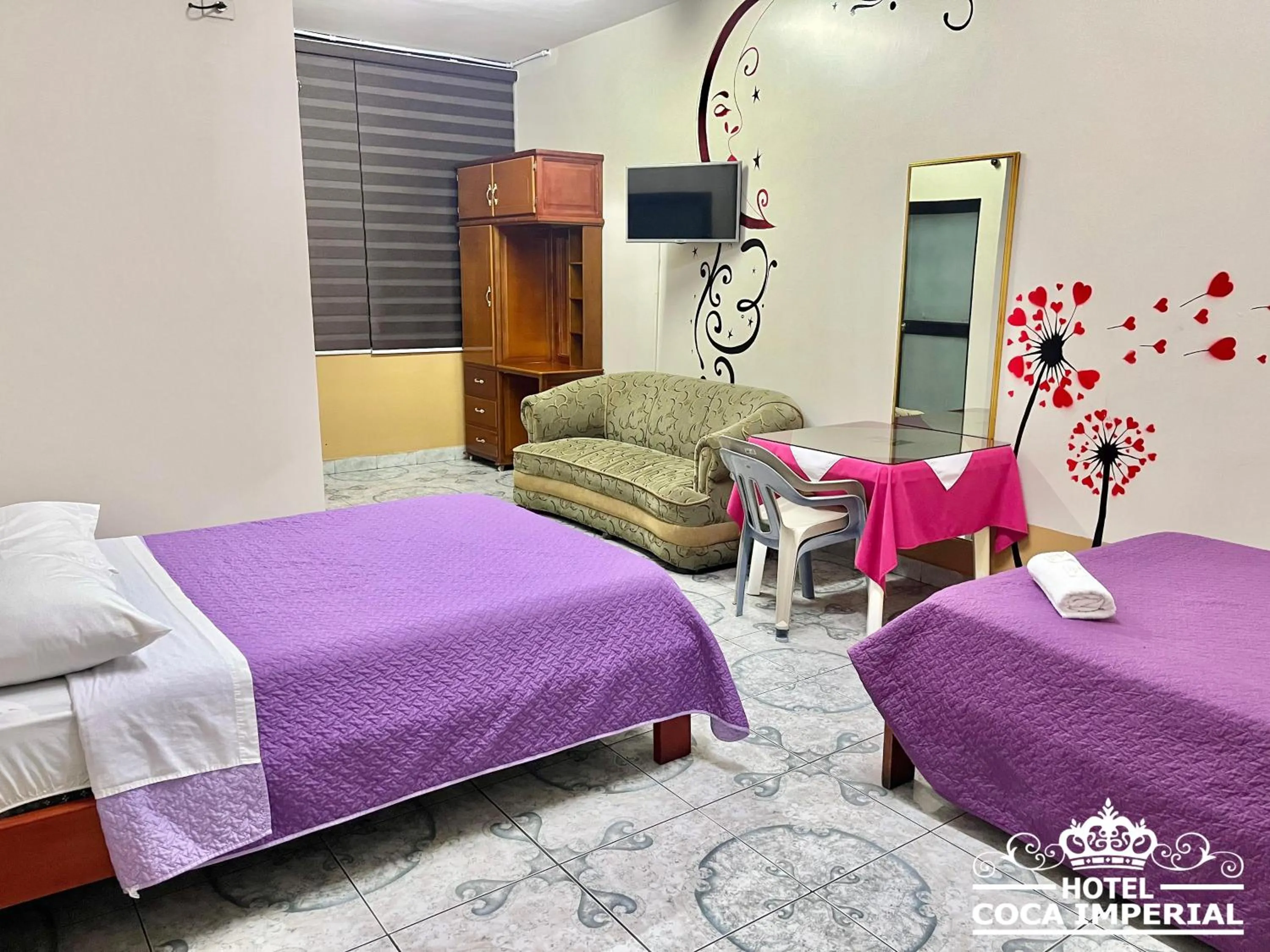 Bed in Hotel Coca Imperial