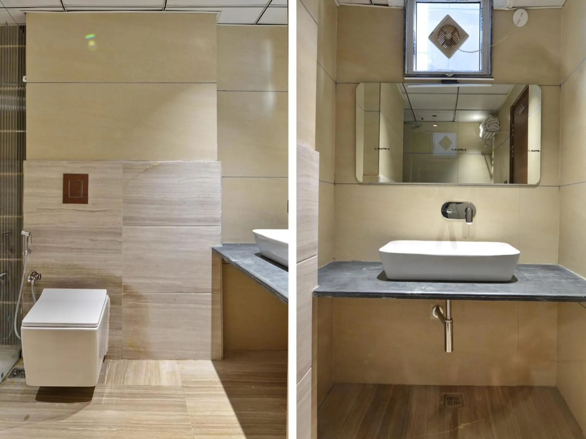 Bathroom in Hotel Maya Cottage - 2 min from New Delhi Railway Station