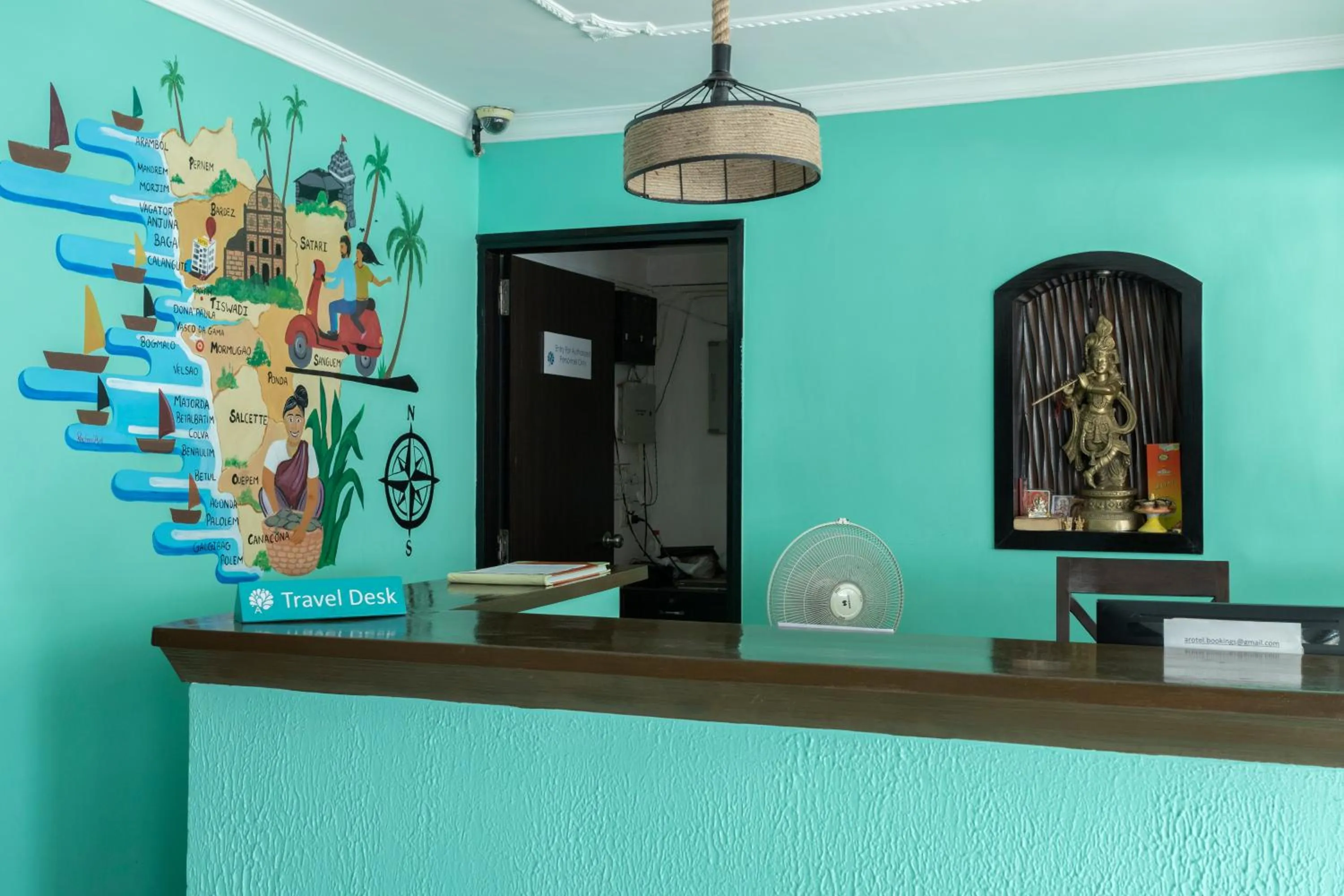 Lobby or reception in Arotel Rooms & Suites Calangute