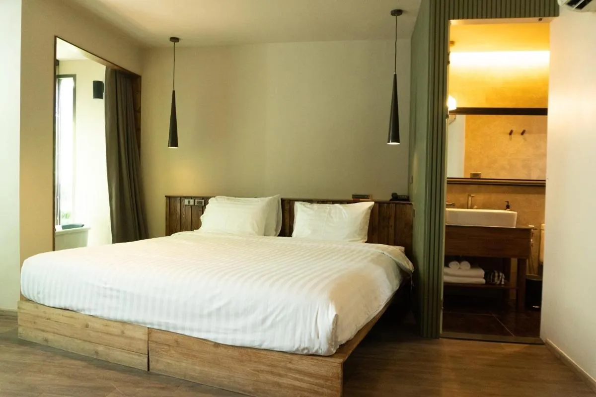 Bed in Tints of Blue Hotel