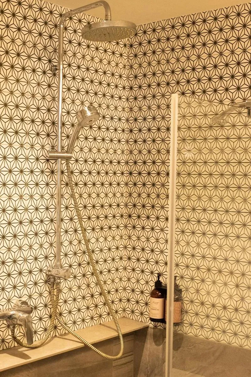 Shower in Tints of Blue Hotel