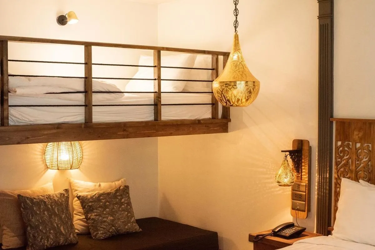 Bed in Tints of Blue Hotel