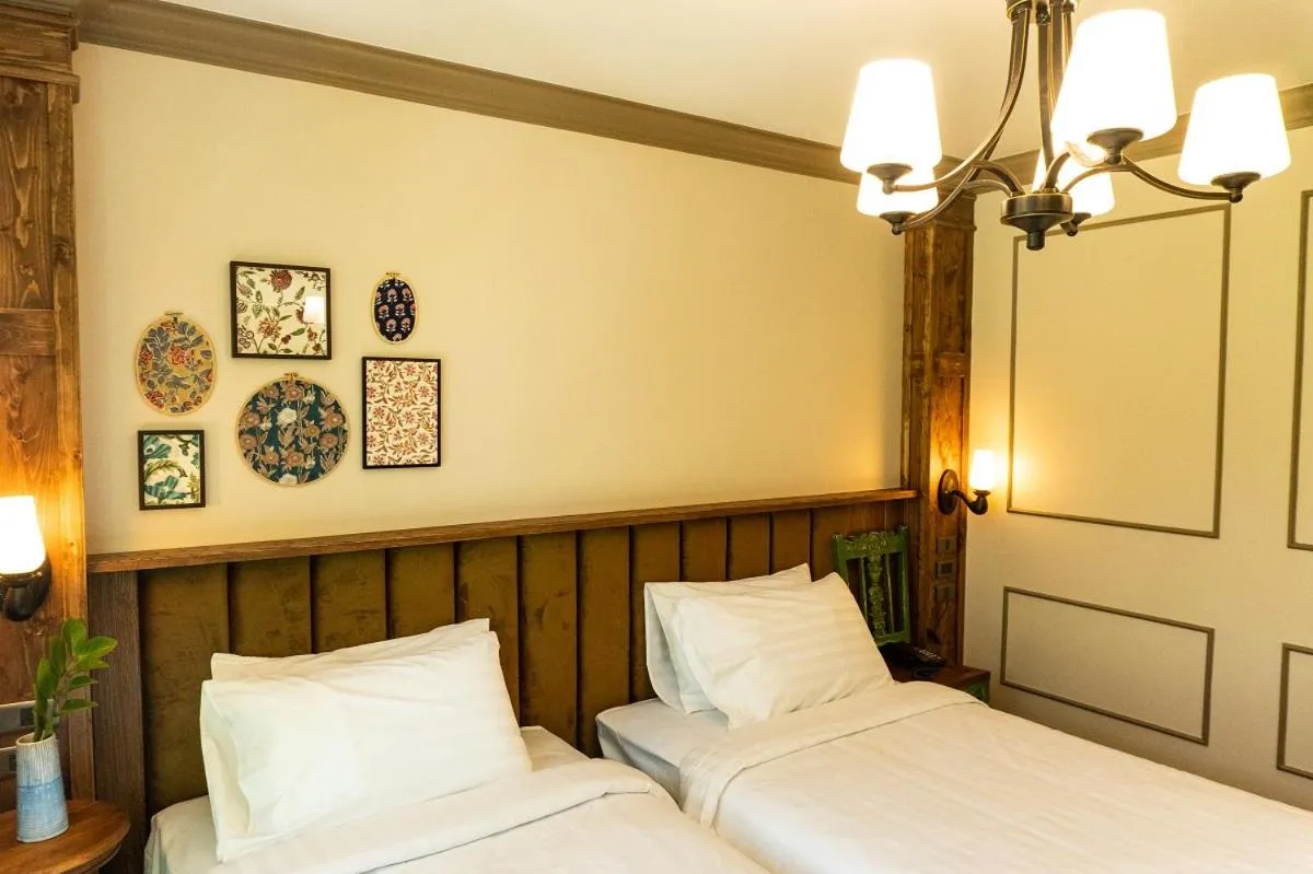 Bedroom, Bed in Tints of Blue Hotel