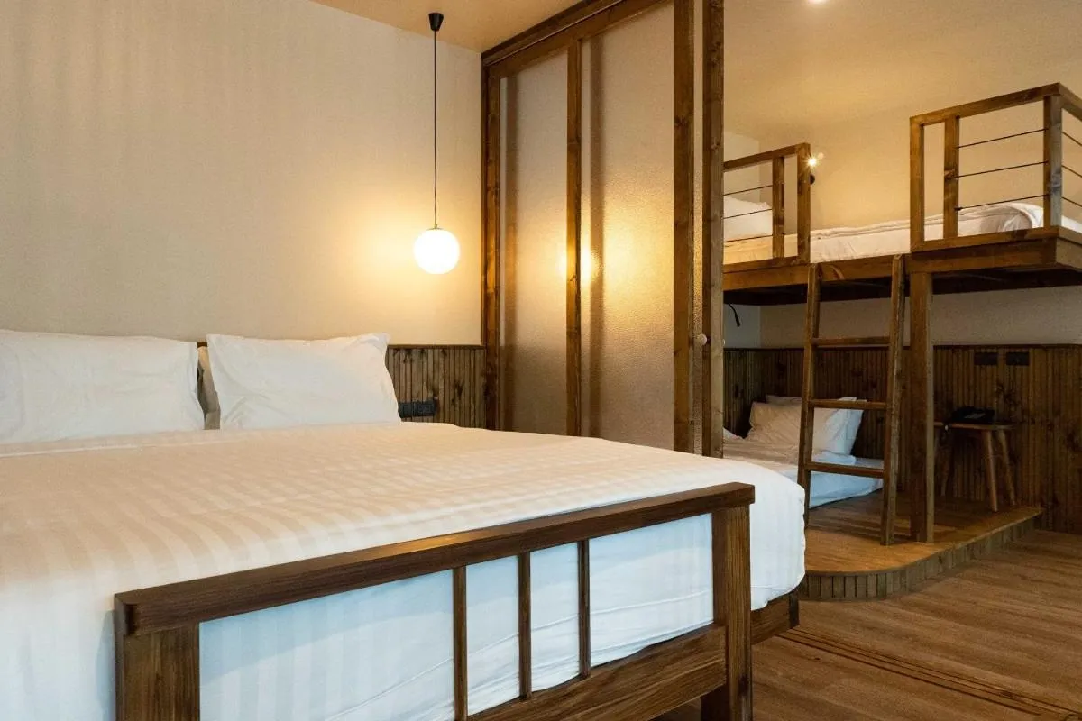 Bed in Tints of Blue Hotel