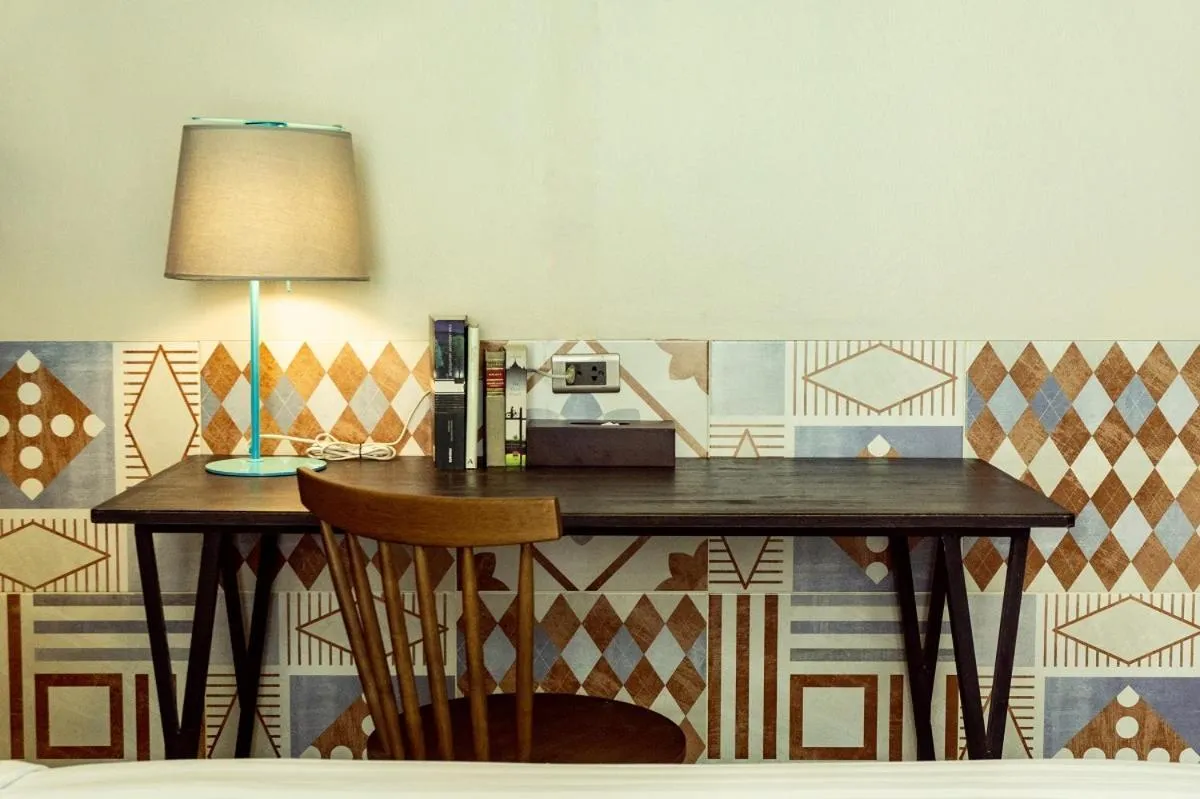 Seating area in Tints of Blue Hotel