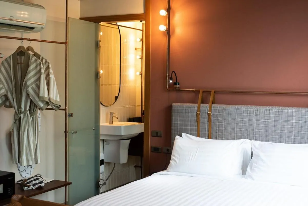 Bedroom, Bed in Tints of Blue Hotel