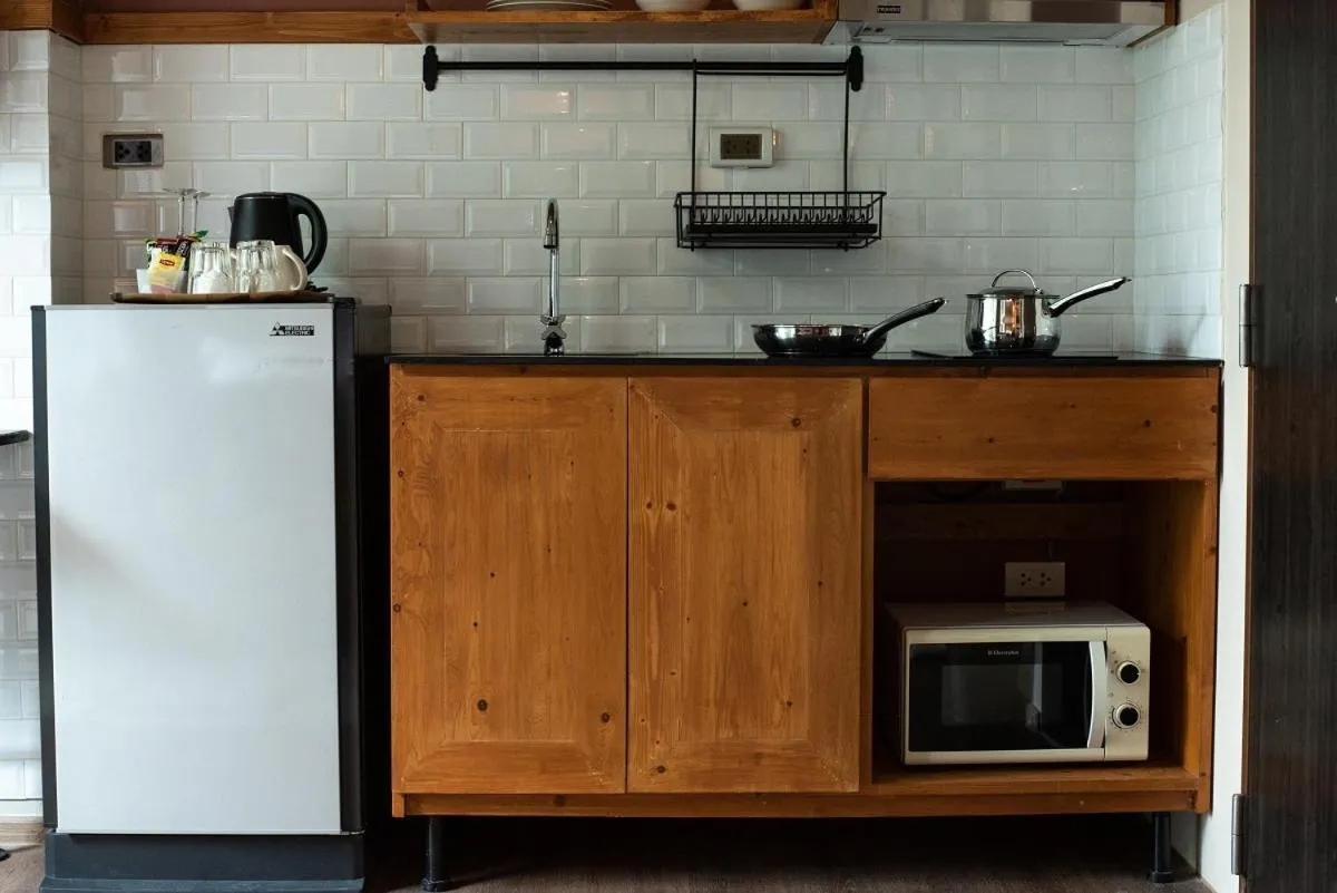 kitchen in Tints of Blue Hotel