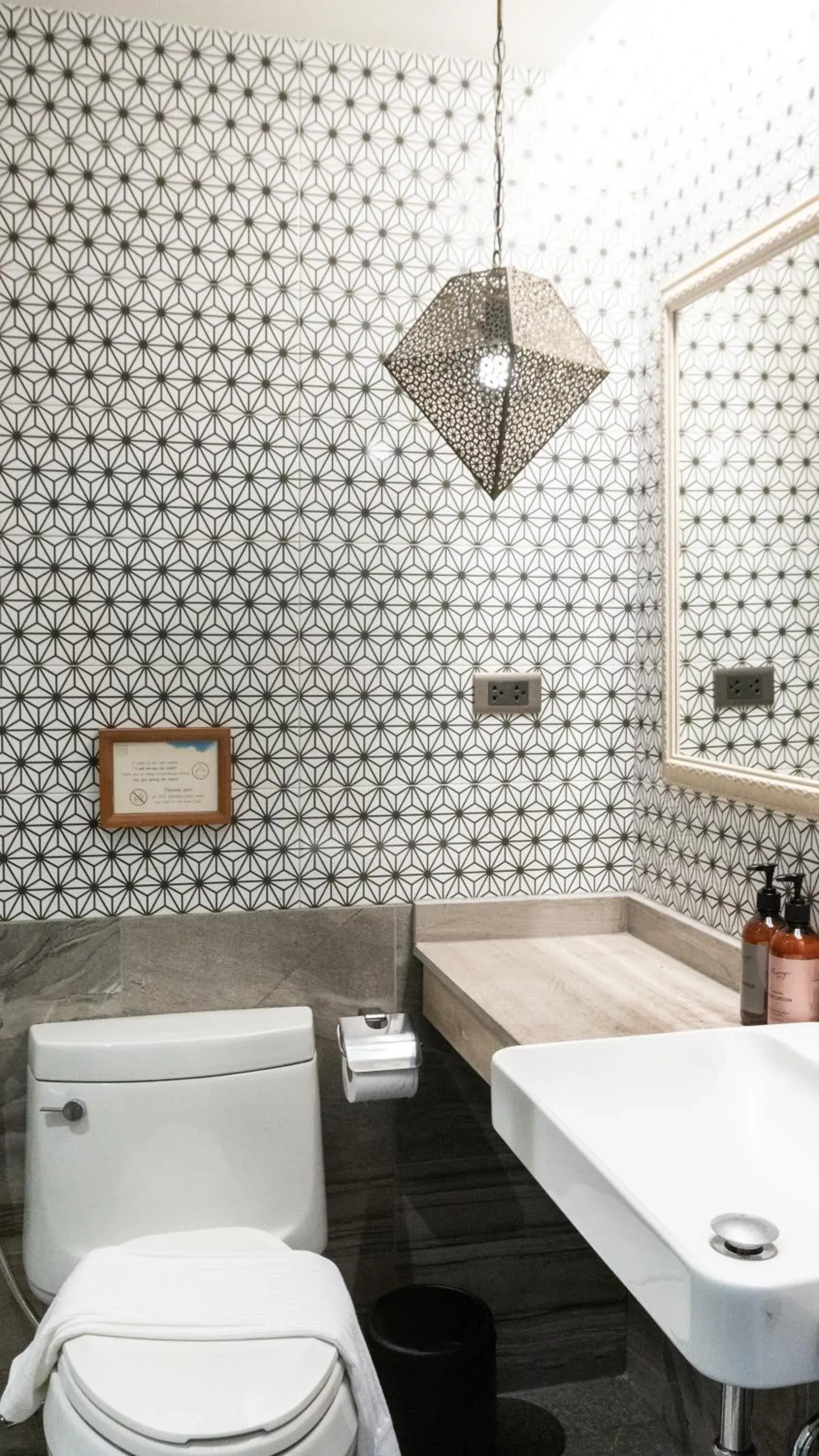 Bathroom in Tints of Blue Hotel Bathroom in Tints of Blue Hotel