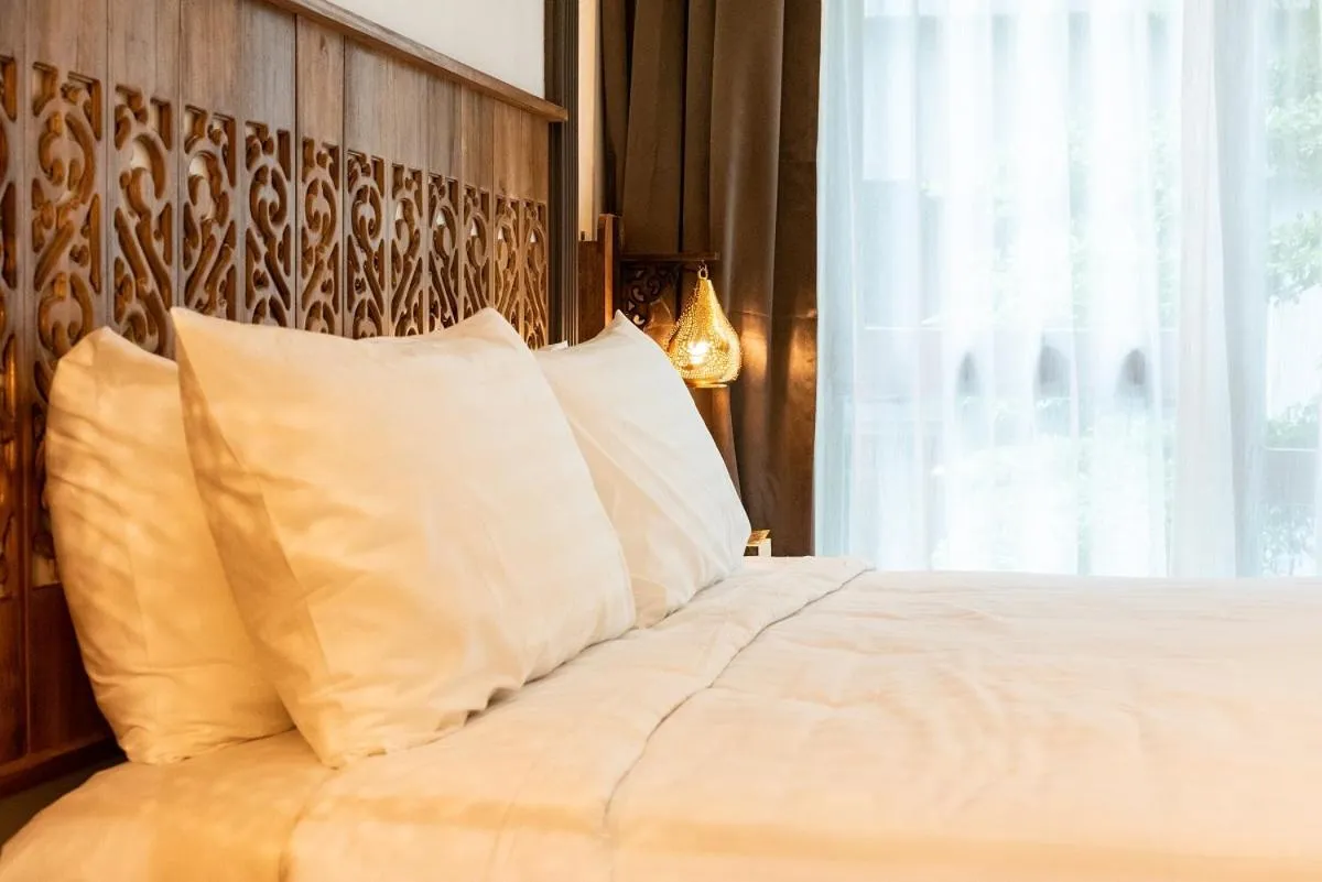 Bedroom, Bed in Tints of Blue Hotel