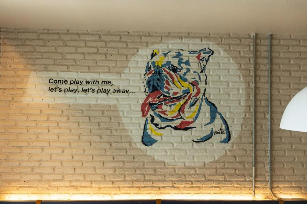 Decorative detail in Tints of Blue Hotel