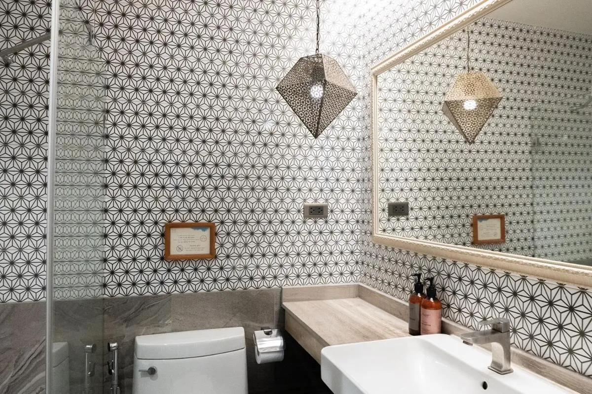 Bathroom in Tints of Blue Hotel