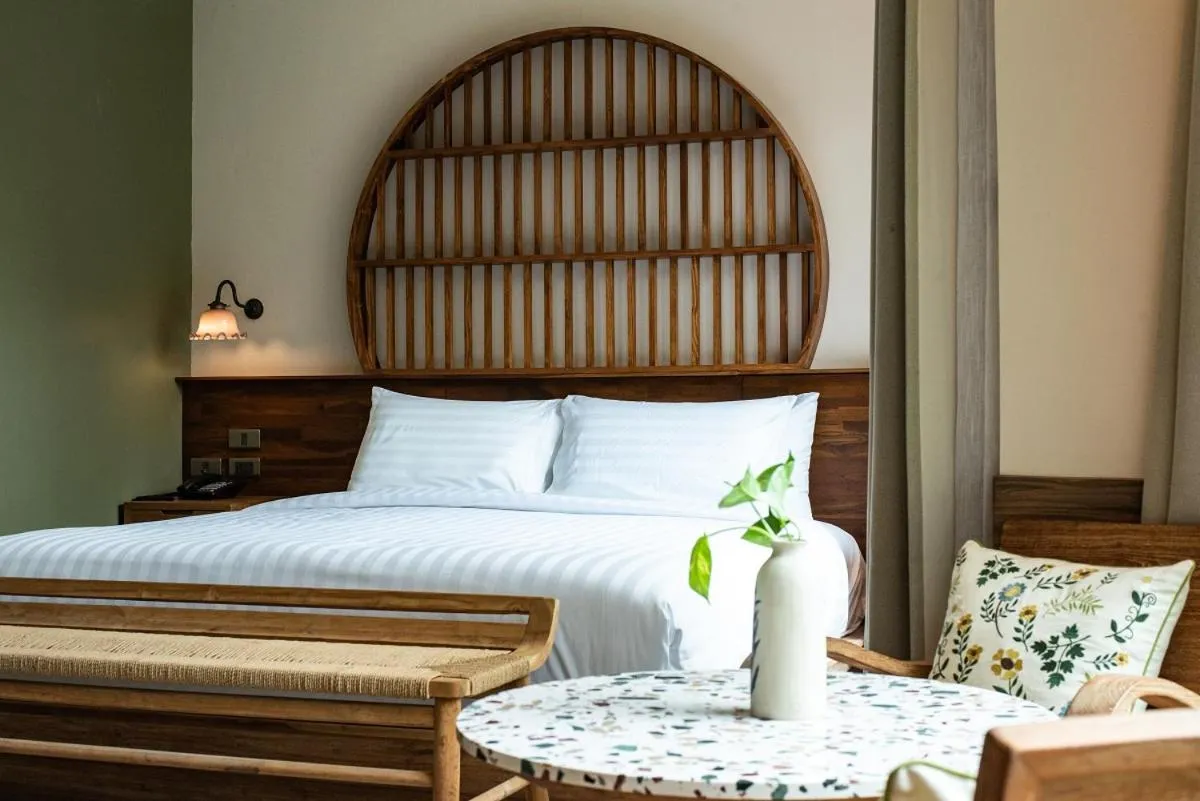 Photo of the whole room, Bed in Tints of Blue Hotel