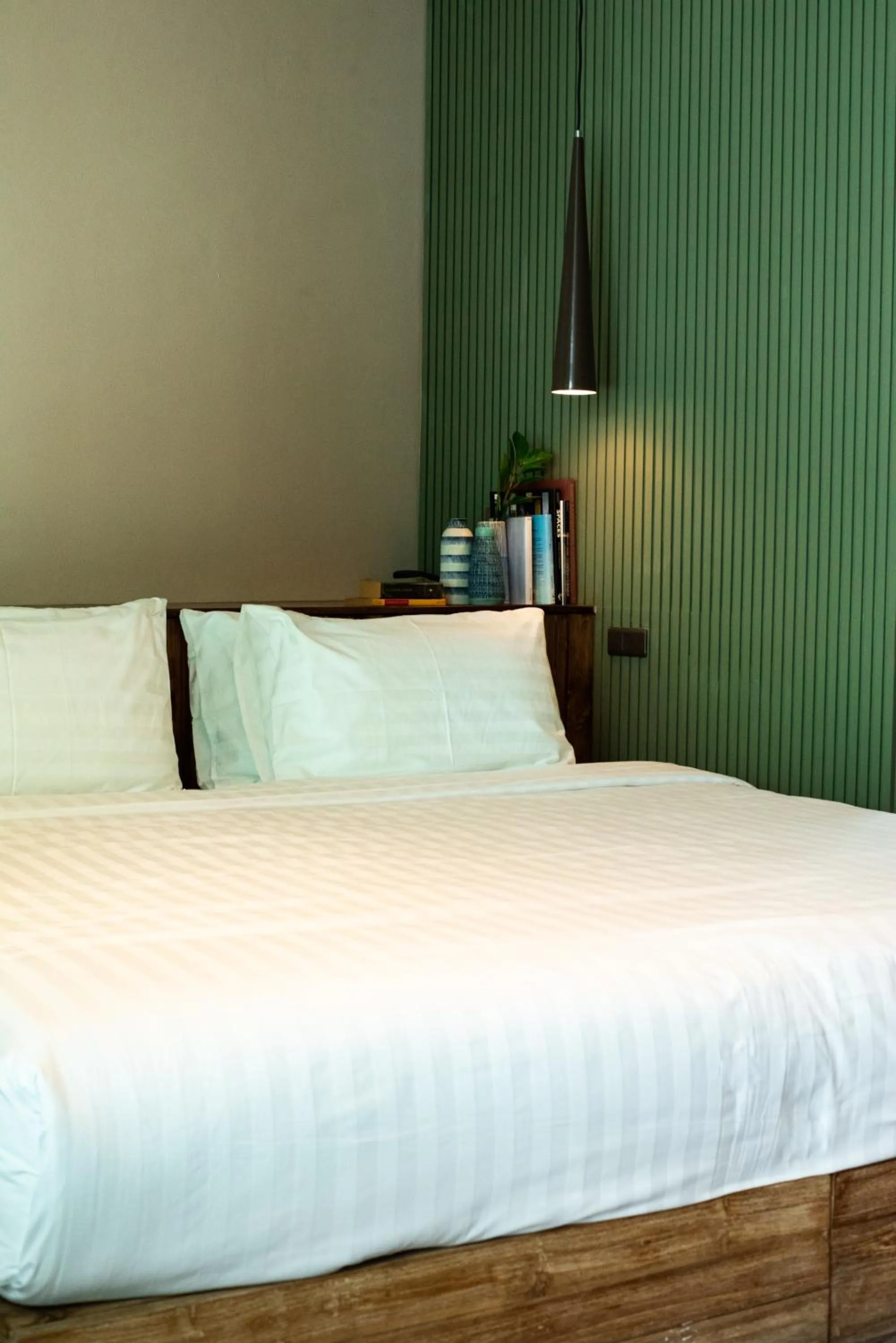 Bedroom, Bed in Tints of Blue Hotel